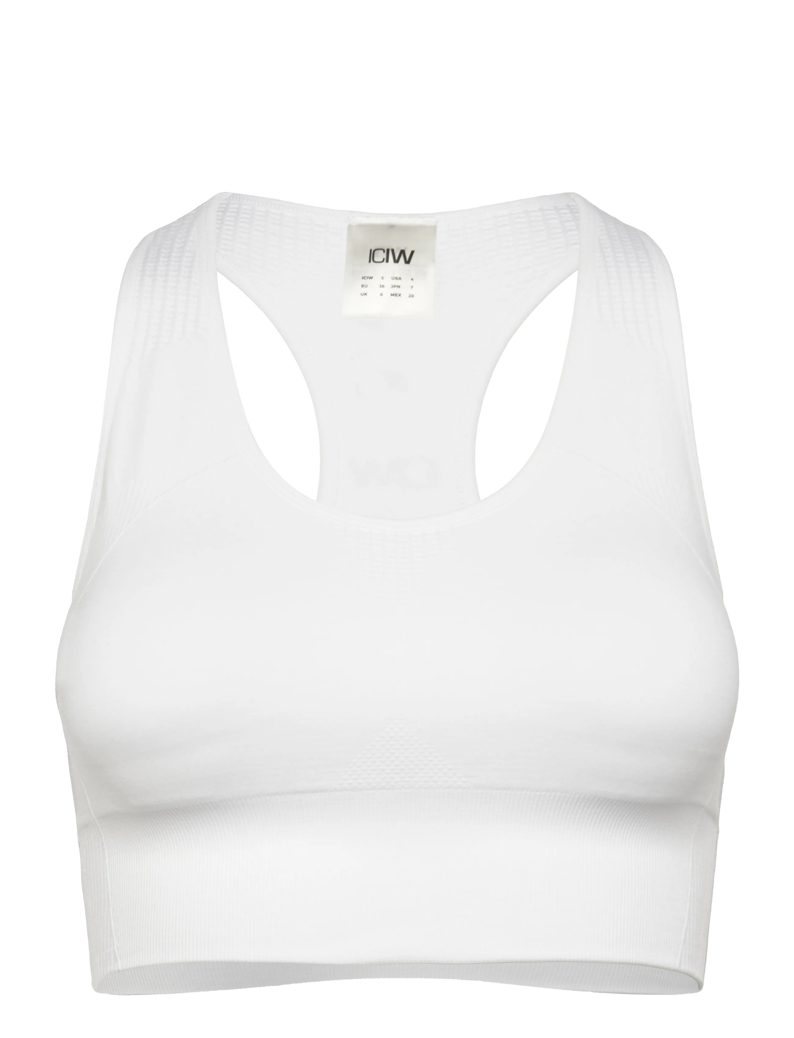 ICANIWILL Soft Seamless Sports Bra - BH'er - WHITE / white