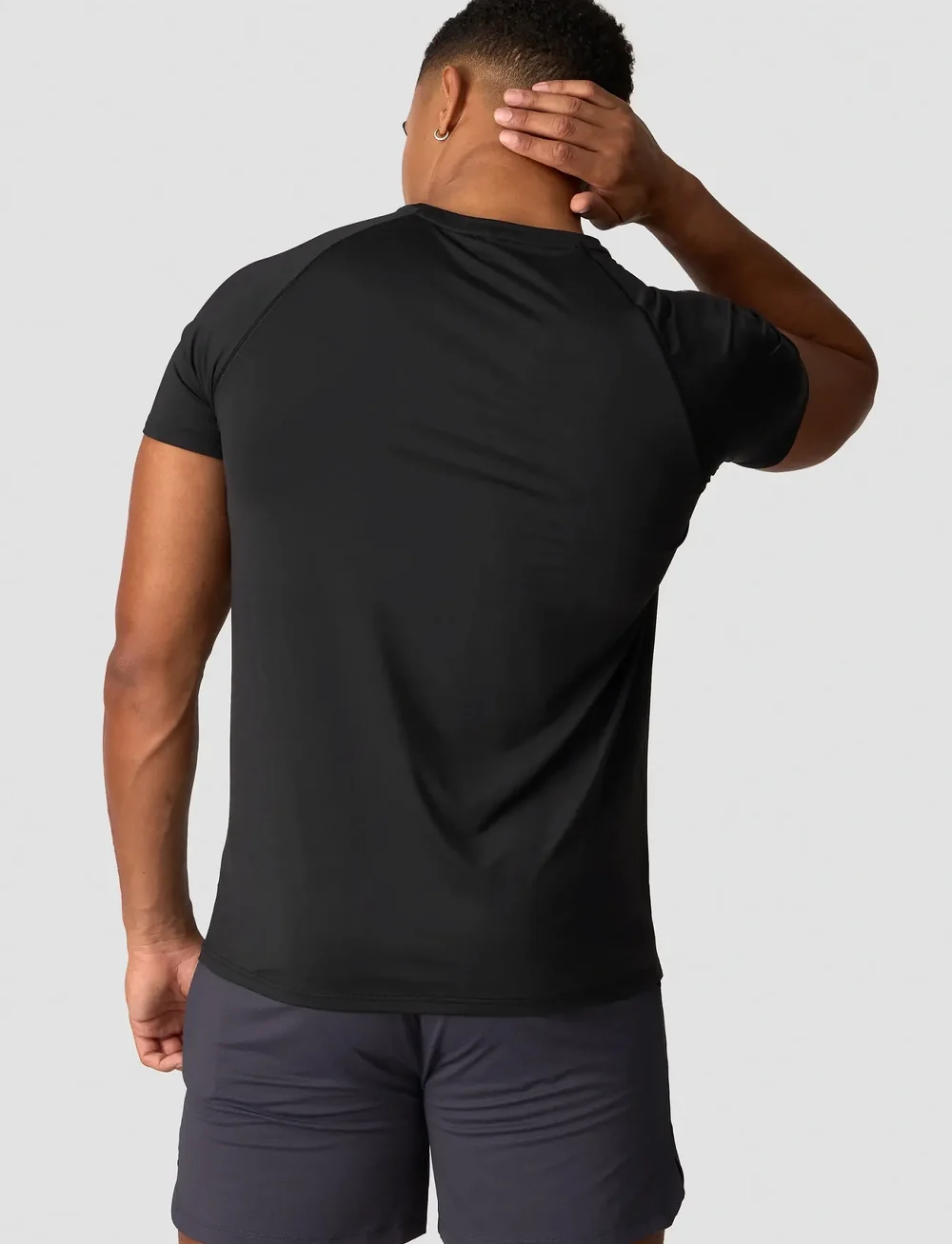 ICANIWILL - Workout Melange T-shirt Men - t-shirts - black - 0