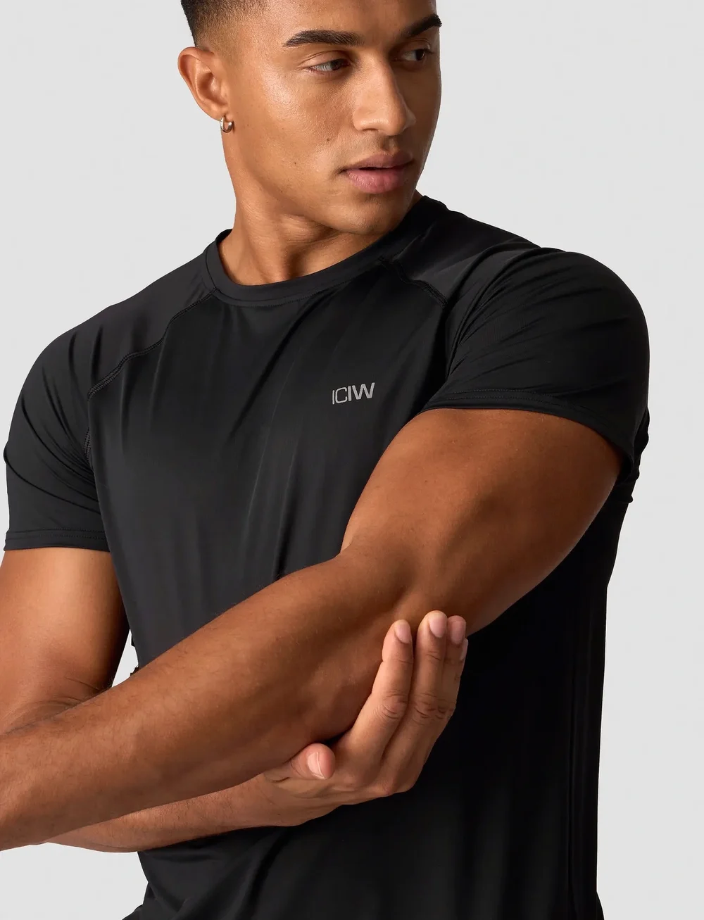 ICANIWILL - Workout Melange T-shirt Men - t-shirts - black - 3