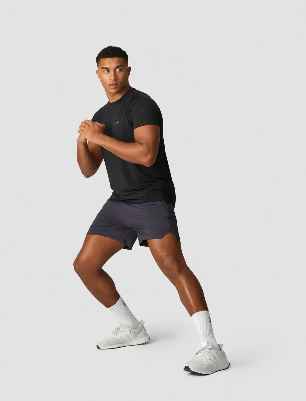 ICANIWILL - Workout Melange T-shirt Men - t-shirts - black - 4