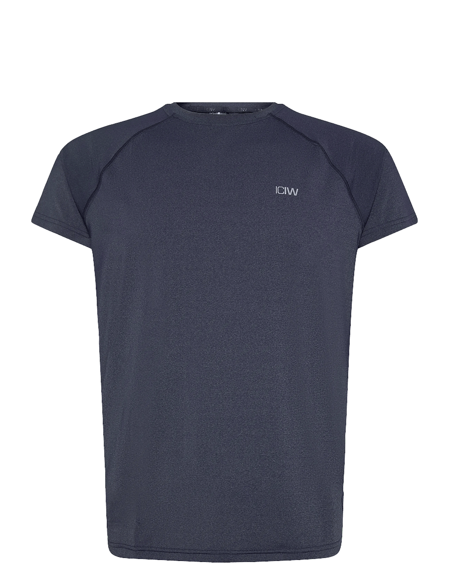 ICANIWILL - Workout Melange T-shirt Men - tops & t-shirts - midnight blue - 1