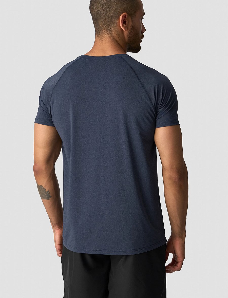 ICANIWILL - Workout Melange T-shirt Men - tops & t-shirts - midnight blue - 4