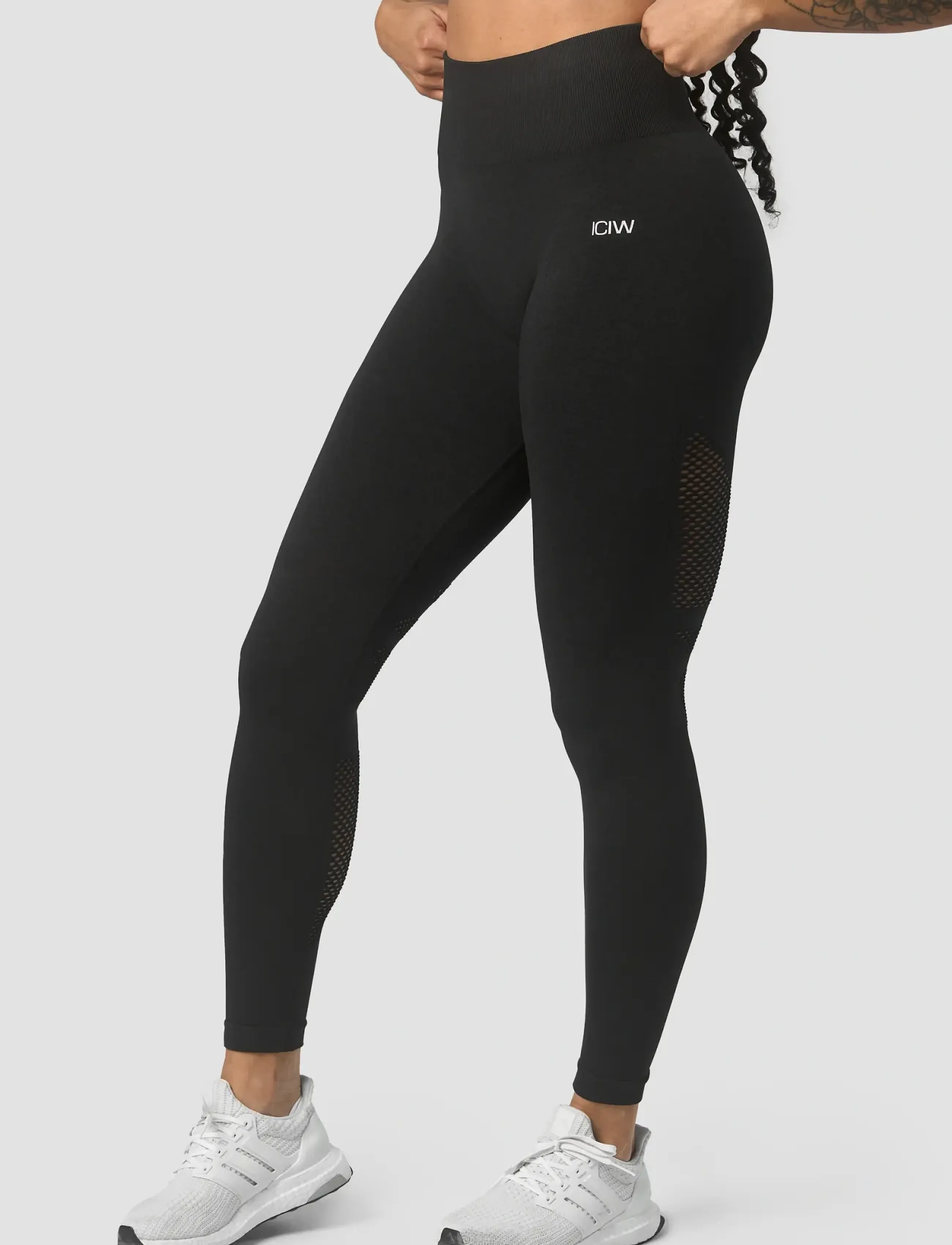 ICANIWILL - Queen Mesh Seamless Tights - fuld længde - black - 4