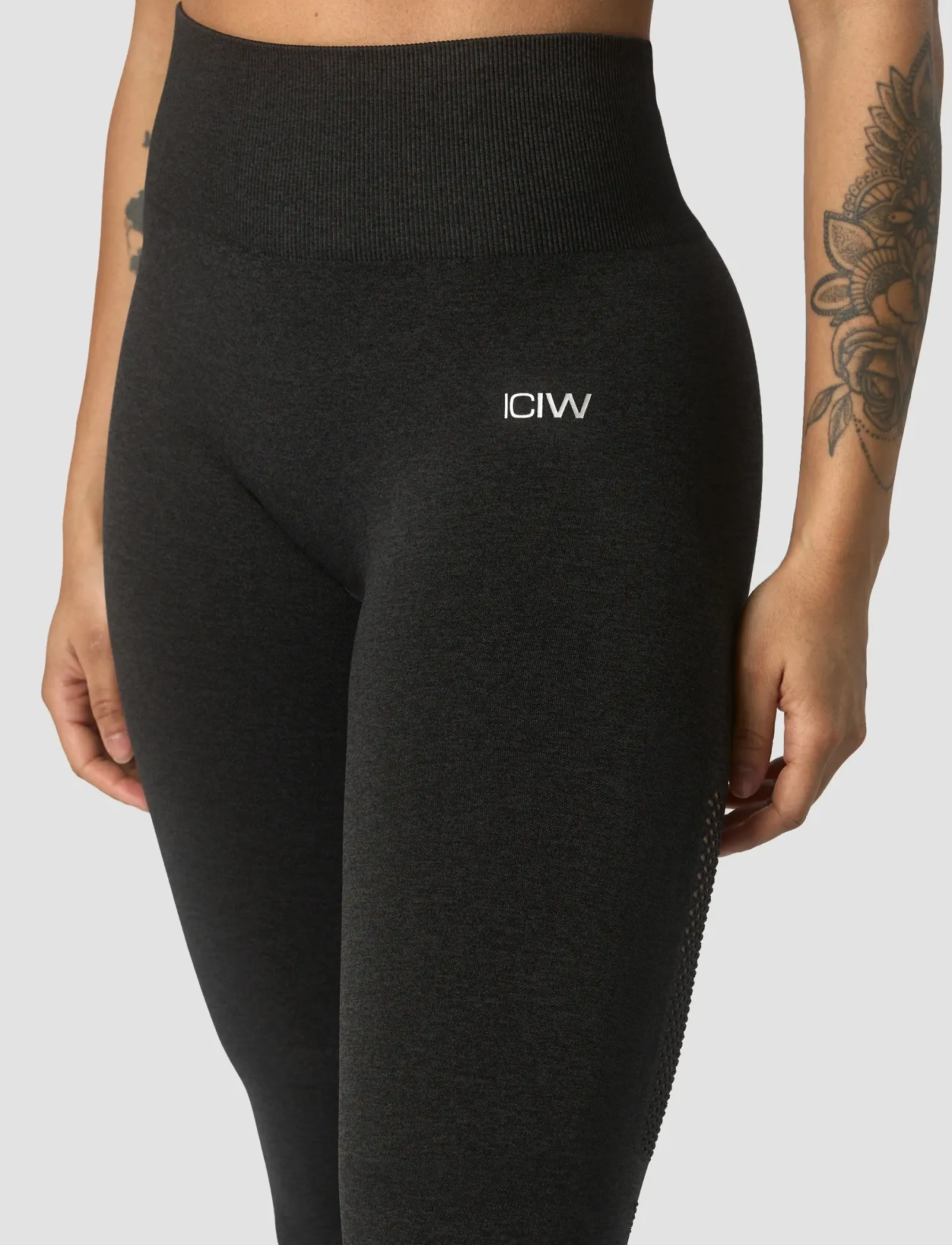 ICANIWILL - Queen Mesh Seamless Tights - fuld længde - graphite melange - 5
