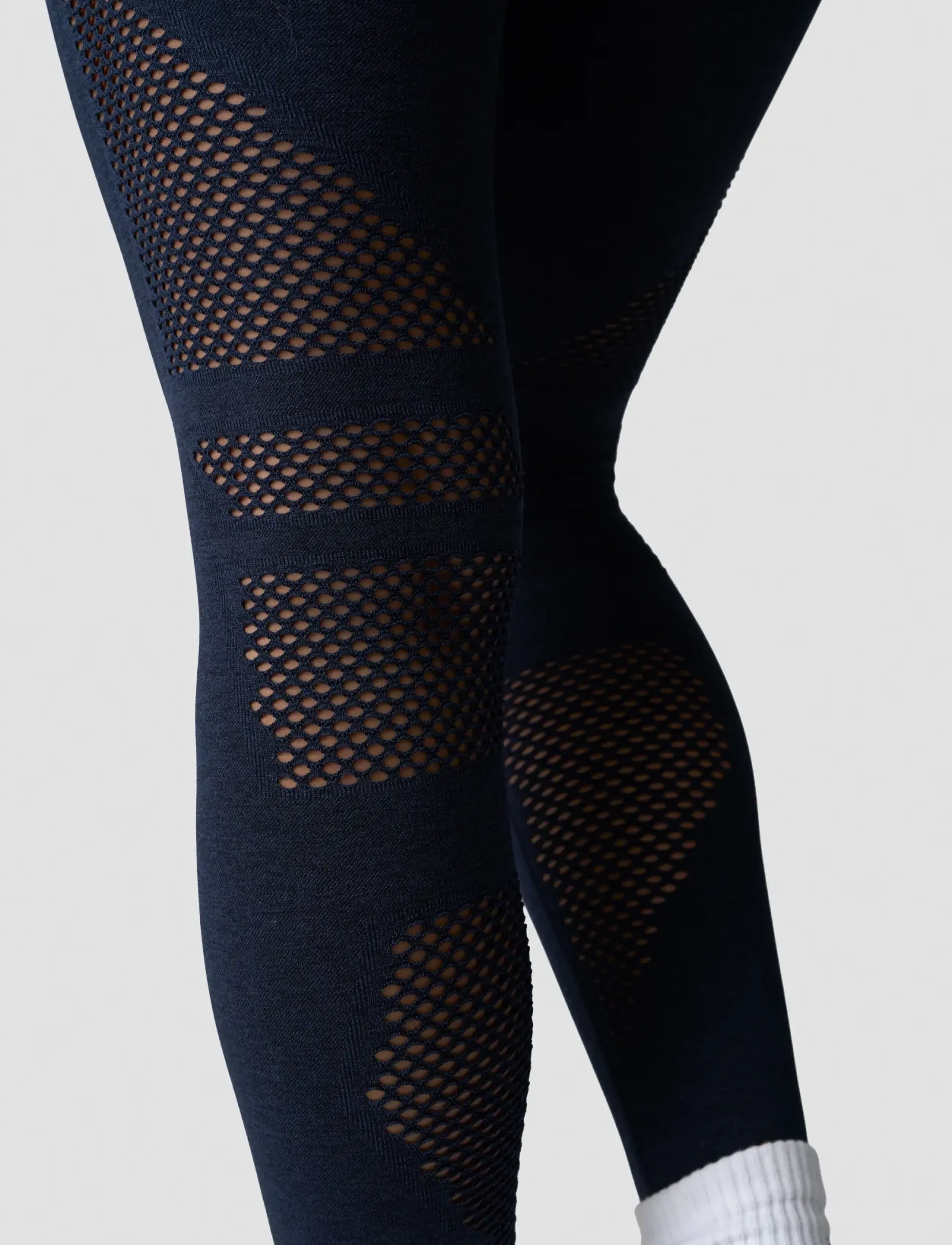 ICANIWILL - Queen Mesh Seamless Tights - fuld længde - navy melange - 4