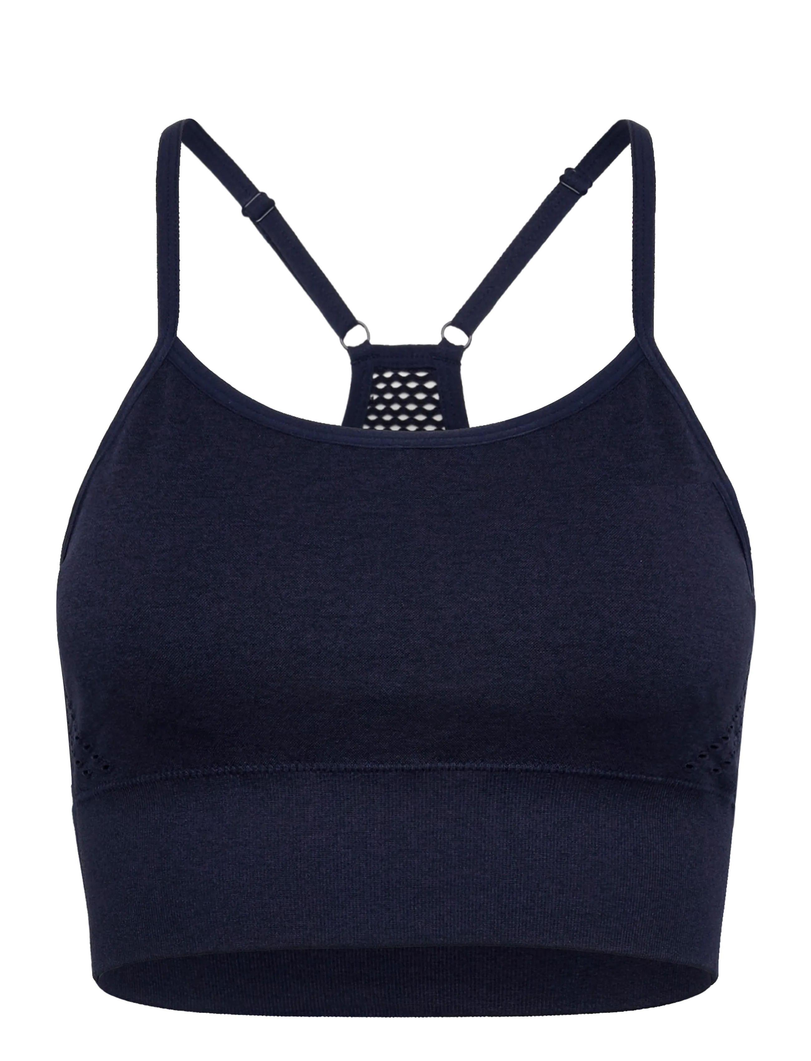 ICANIWILL Queen Mesh Seamless Sports Bra-Navy Melange-L - BHs - NAVY MELANGE / navy