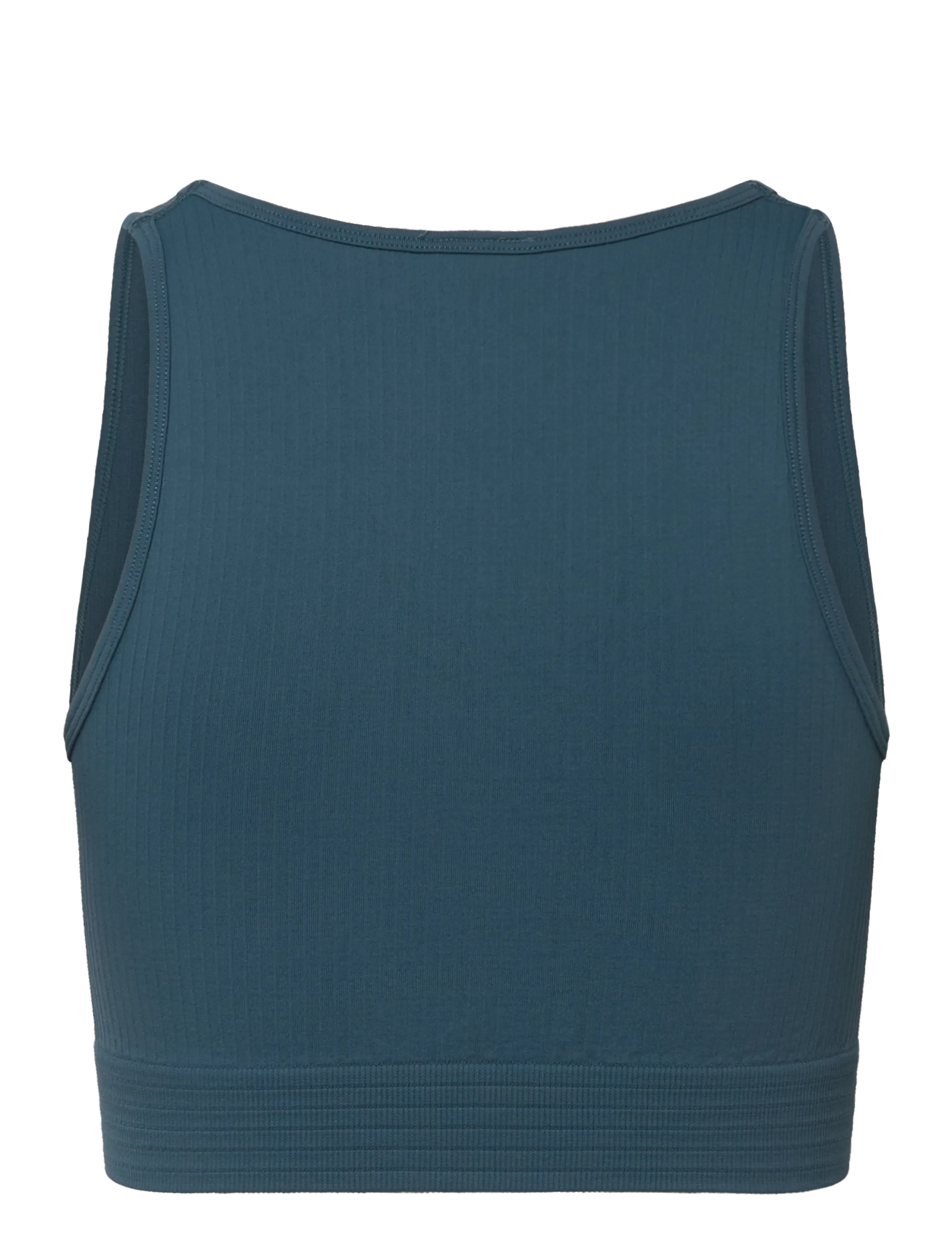 ICANIWILL - Ribbed Define Cropped V-neck Tank W - laveste priser - light faded teal - 2