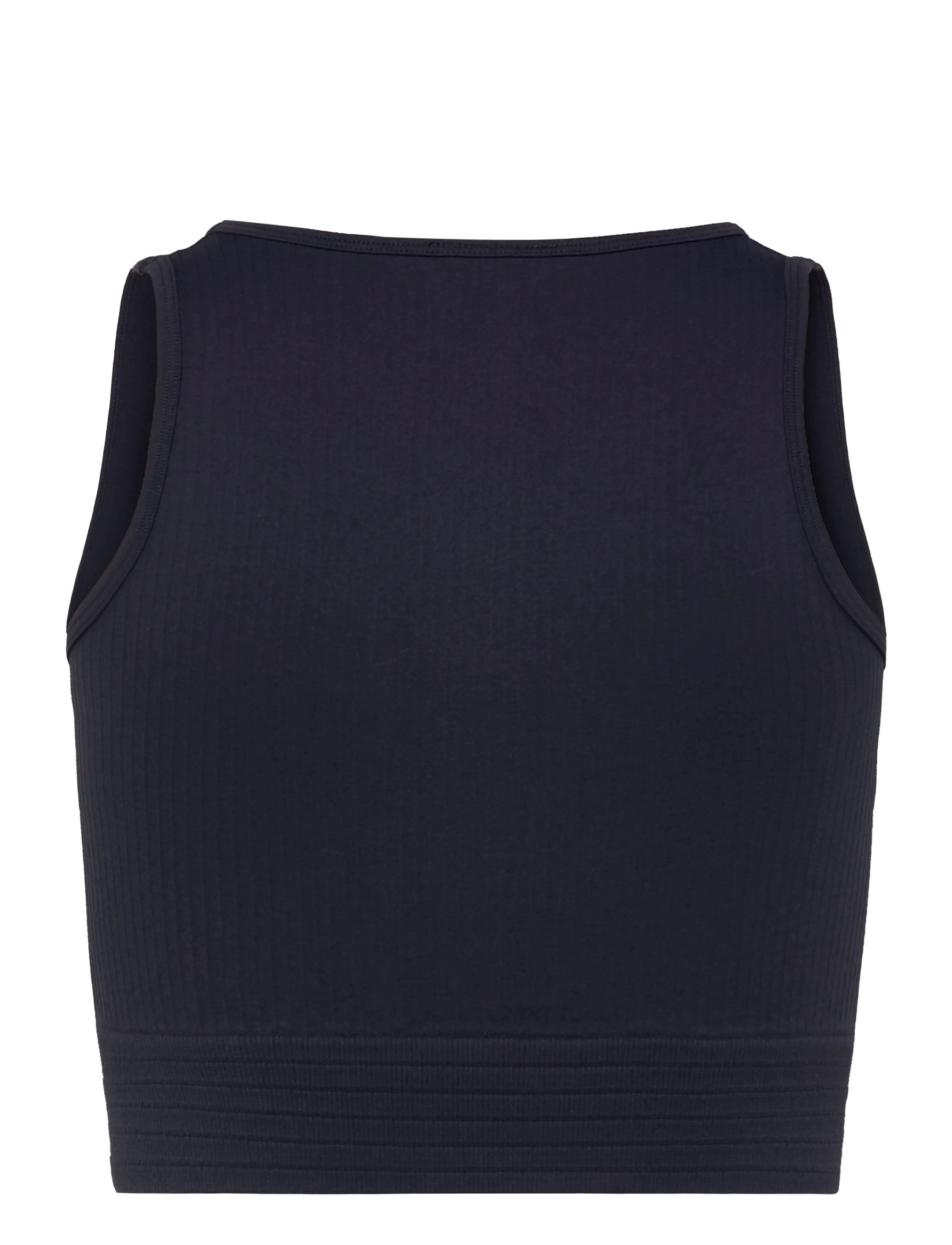 ICANIWILL - Ribbed Define Cropped V-neck Tank W - die niedrigsten preise - navy - 2