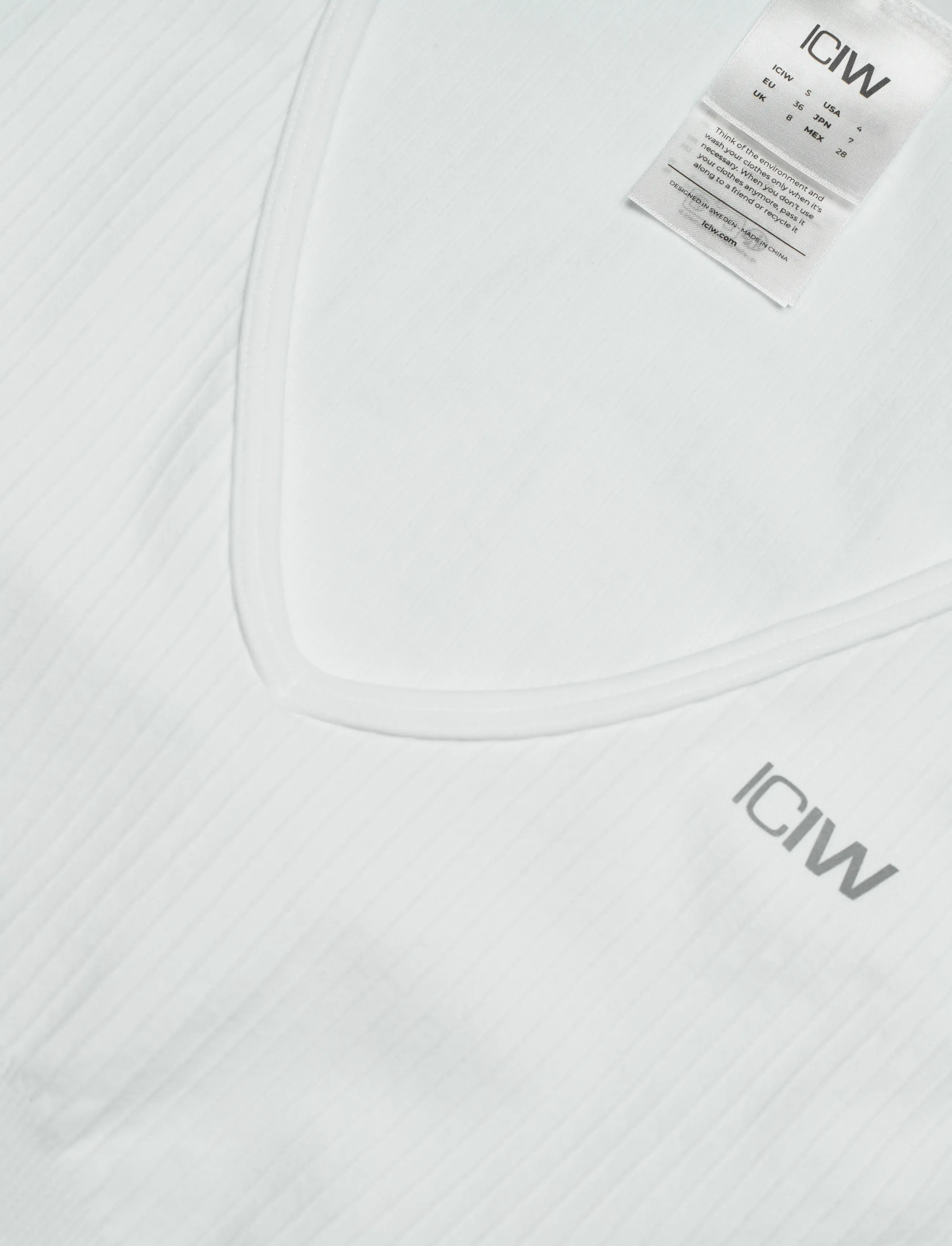 ICANIWILL - Ribbed Define Cropped V-neck Tank W - laveste priser - white - 5