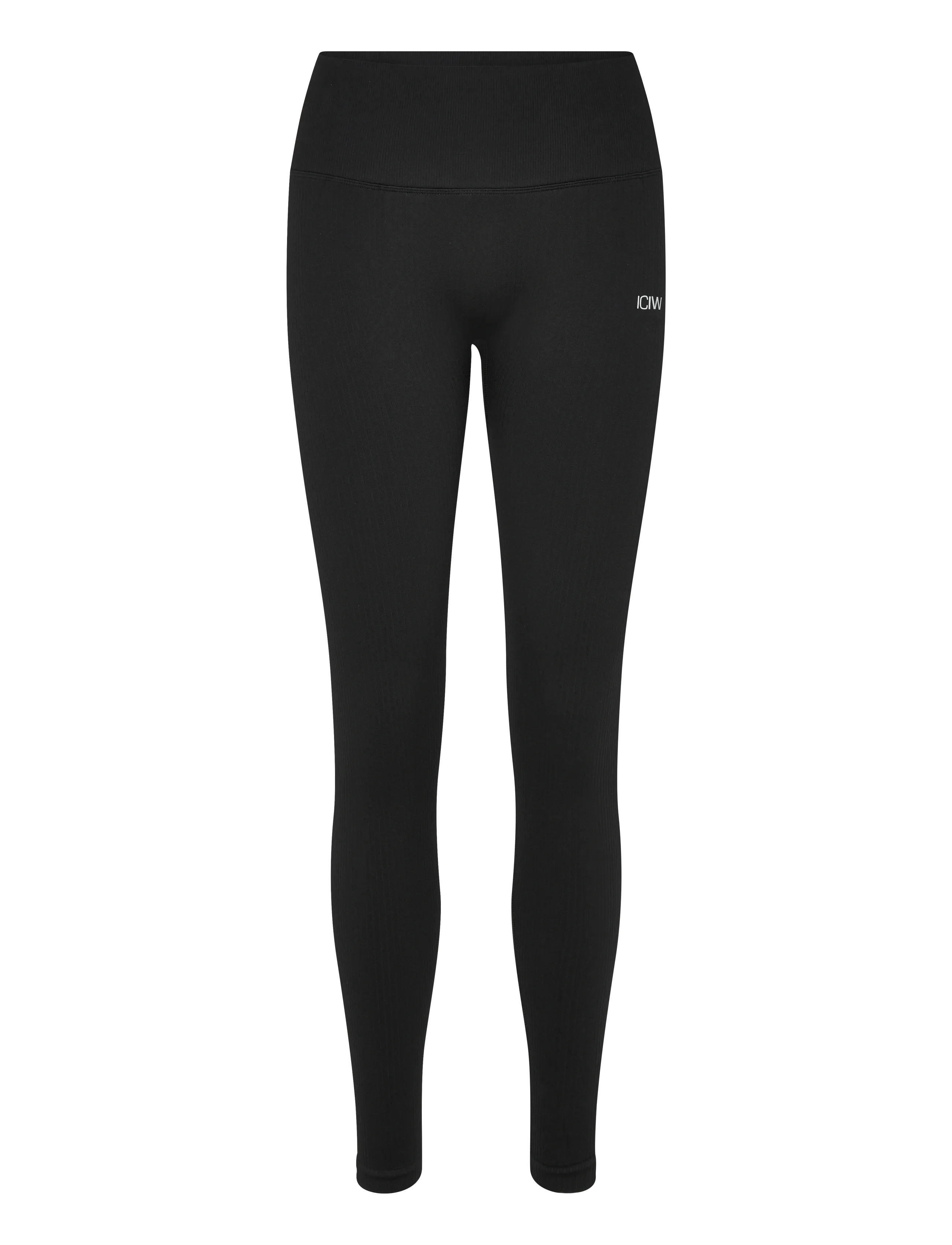 ICANIWILL Ribbed Define Seamless V-shape Tights - Tøj - BLACK / black