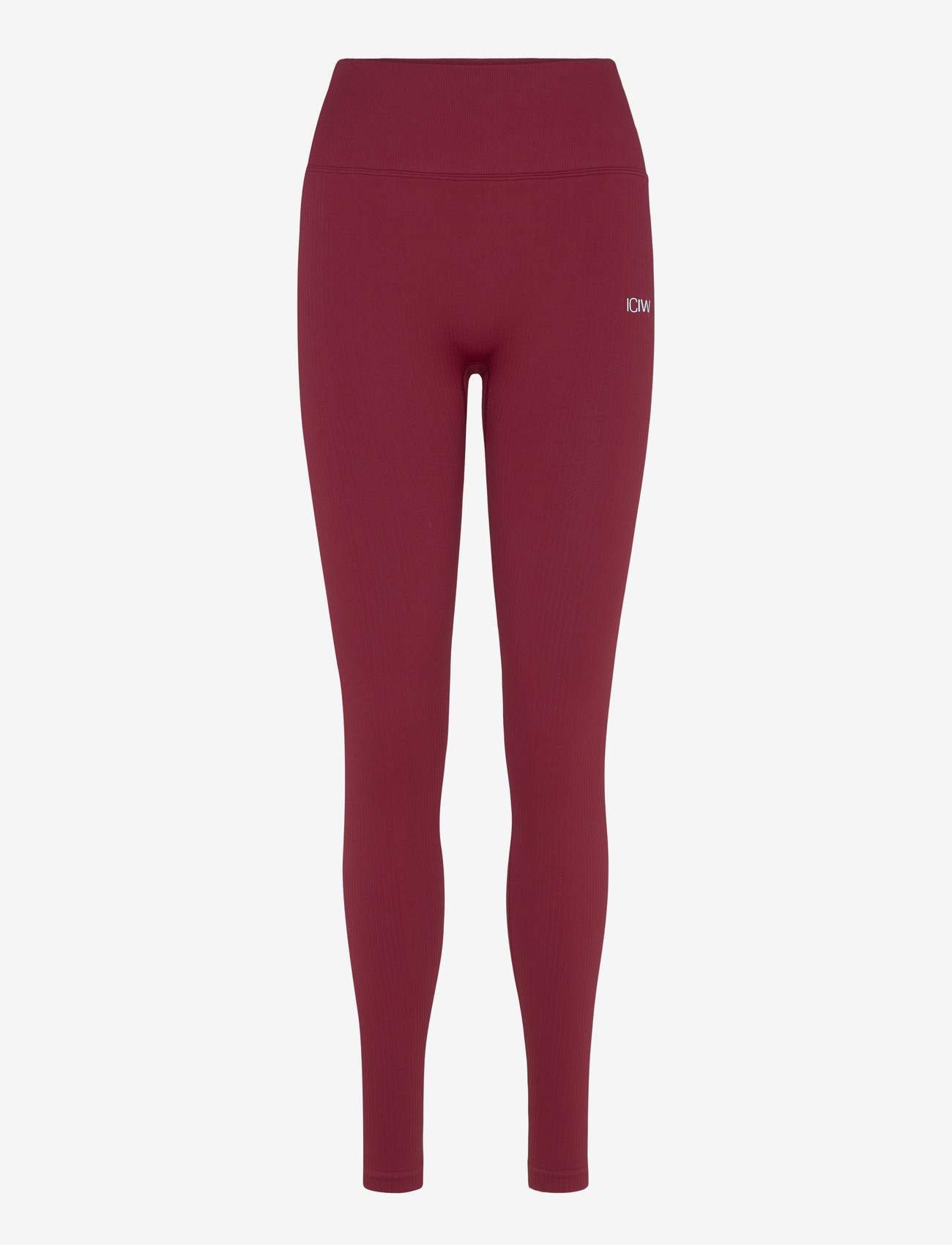 ICANIWILL - Ribbed Define Seamless V-shape Tights - fuld længde - burgundy - 1