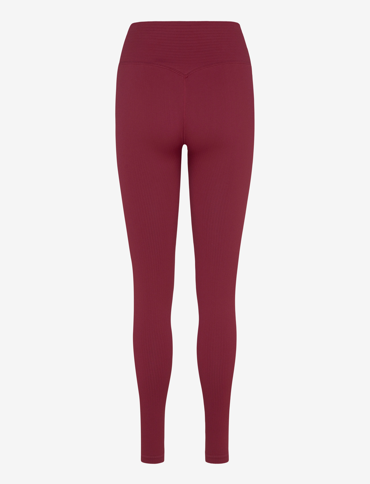 ICANIWILL - Ribbed Define Seamless V-shape Tights - fuld længde - burgundy - 2