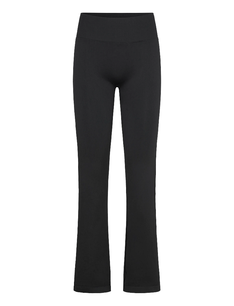 ICANIWILL - Ribbed Define Seamless Flared Tights - tights - black - 1