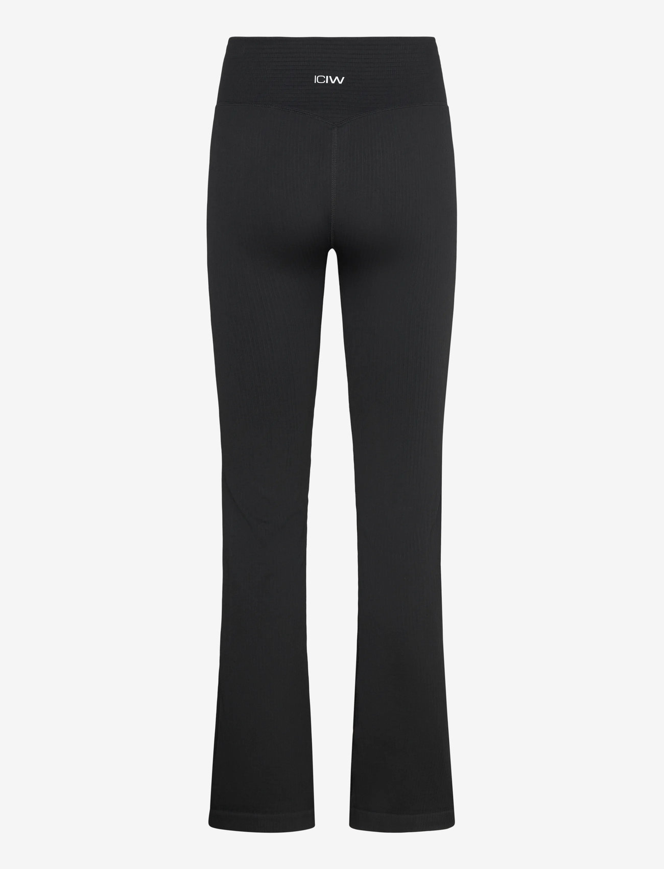 ICANIWILL - Ribbed Define Seamless Flared Tights - tights - black - 2