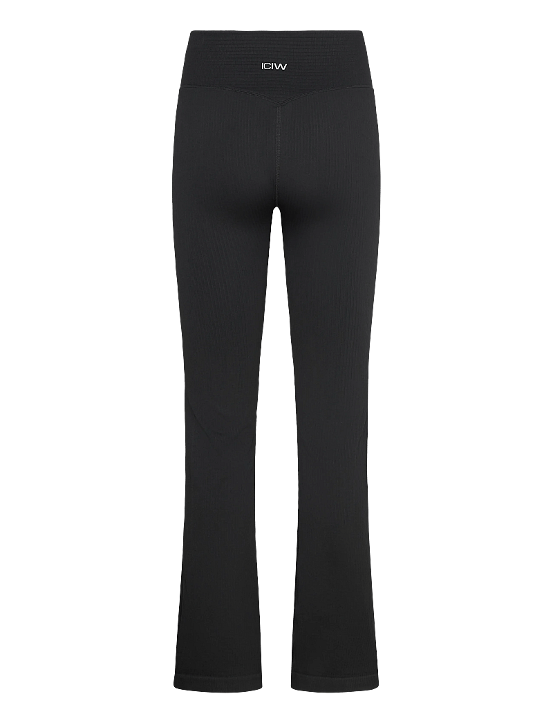 ICANIWILL - Ribbed Define Seamless Flared Tights - tights - black - 2