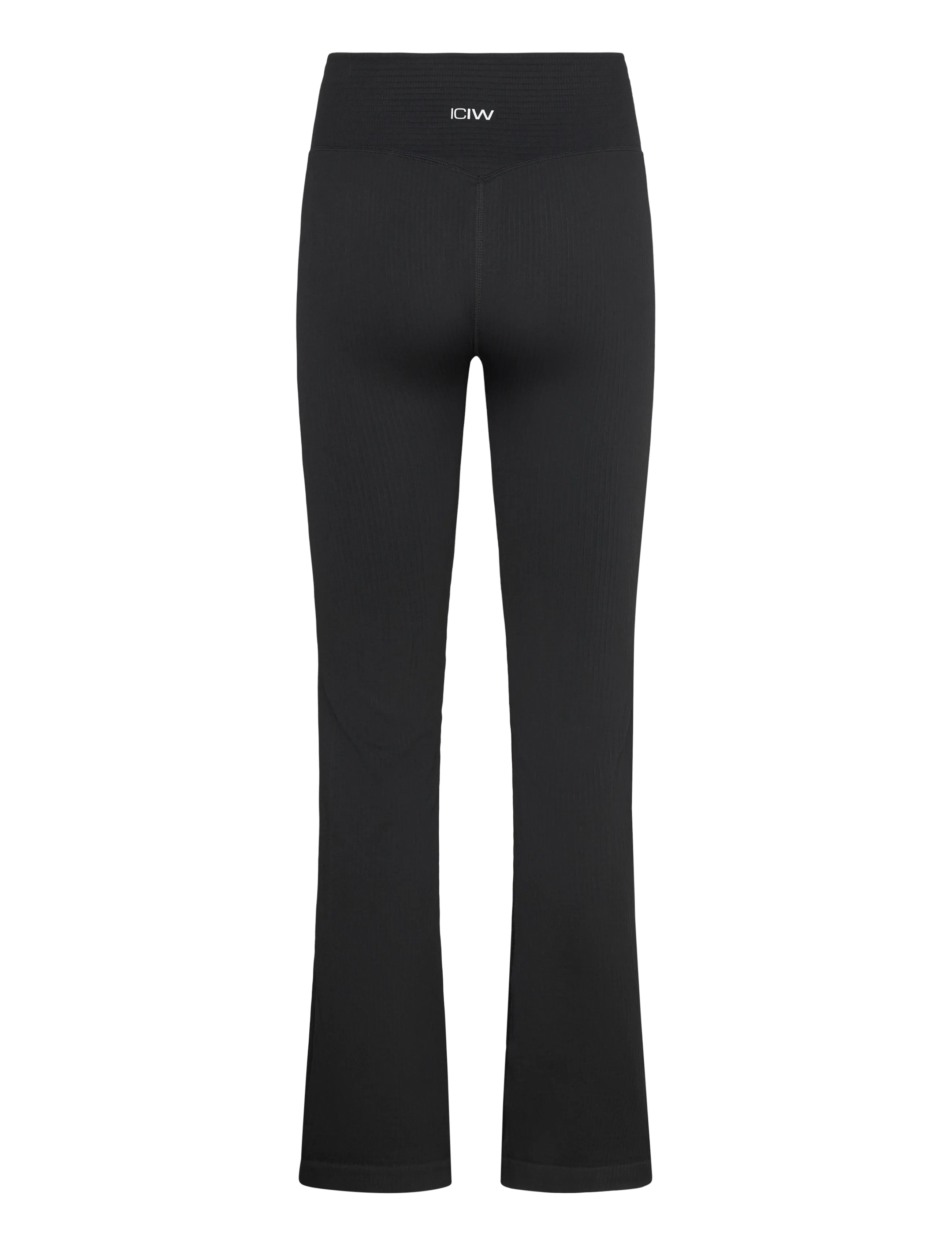 ICANIWILL - Ribbed Define Seamless Flared Tights - tights - black - 2