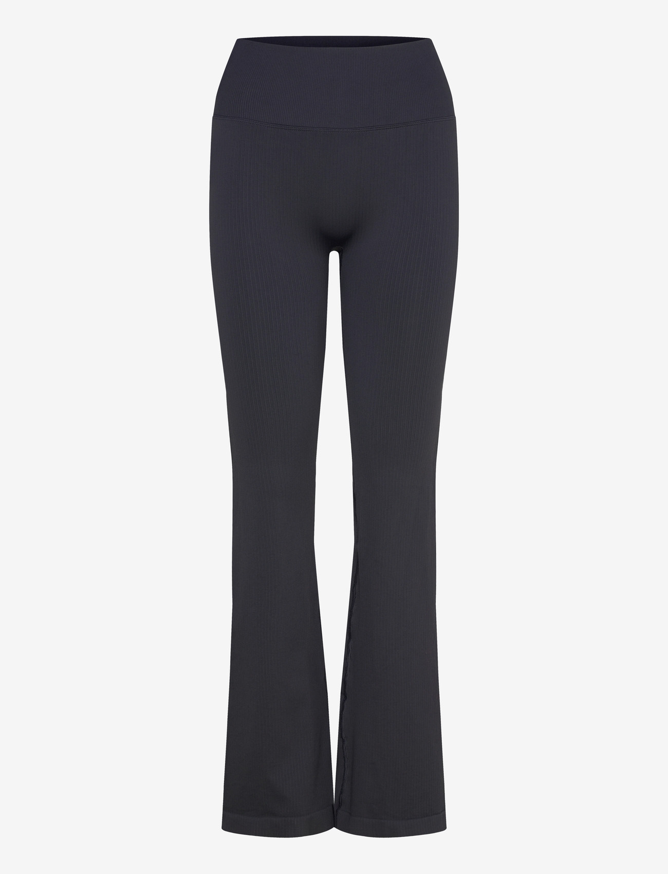 ICANIWILL - Ribbed Define Seamless Flared Tights - träningstights - dusty black - 1