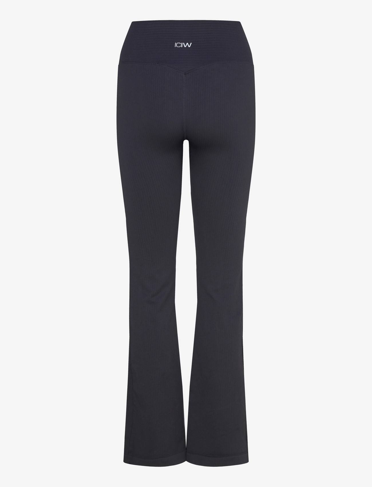 ICANIWILL - Ribbed Define Seamless Flared Tights - träningstights - dusty black - 2