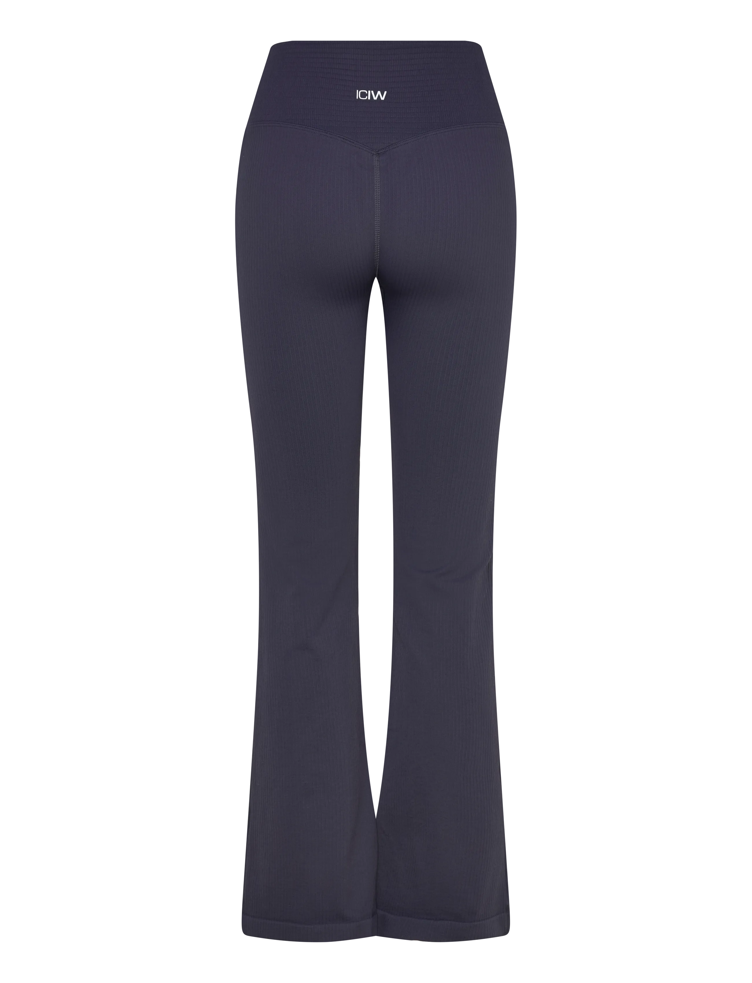 ICANIWILL - Ribbed Define Seamless Flared Tights - full length - navy - 2