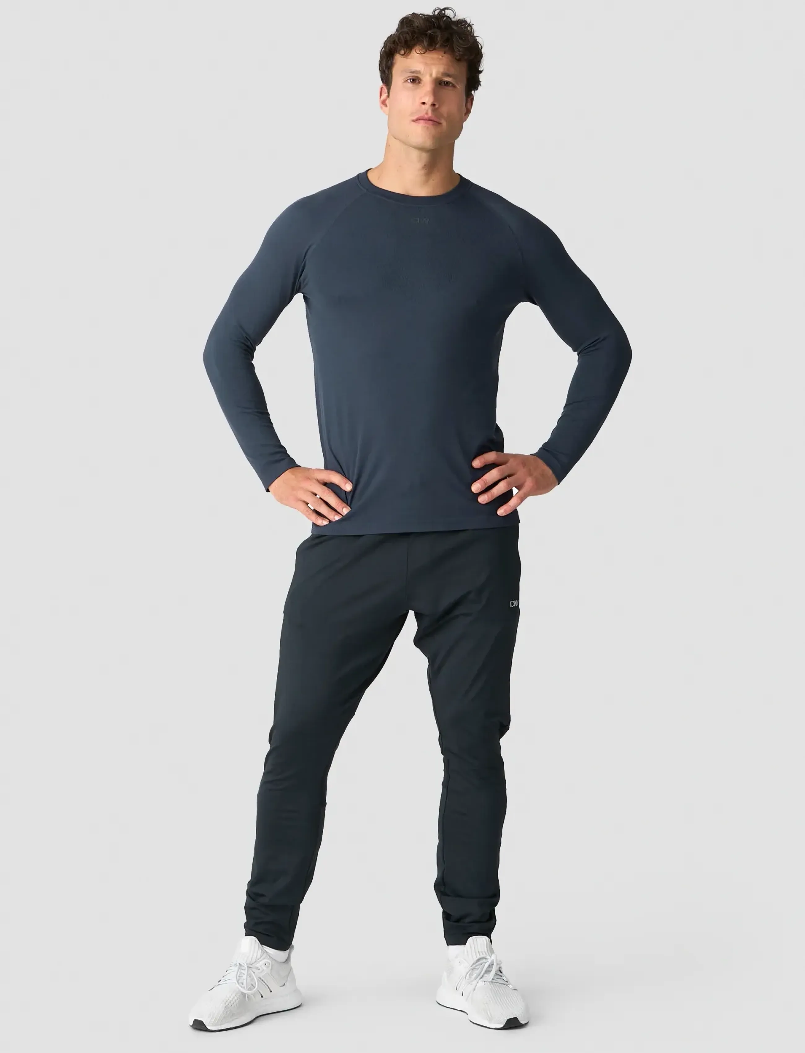 ICANIWILL - Stride Seamless Longsleeve Men - laveste priser - dusty navy - 5