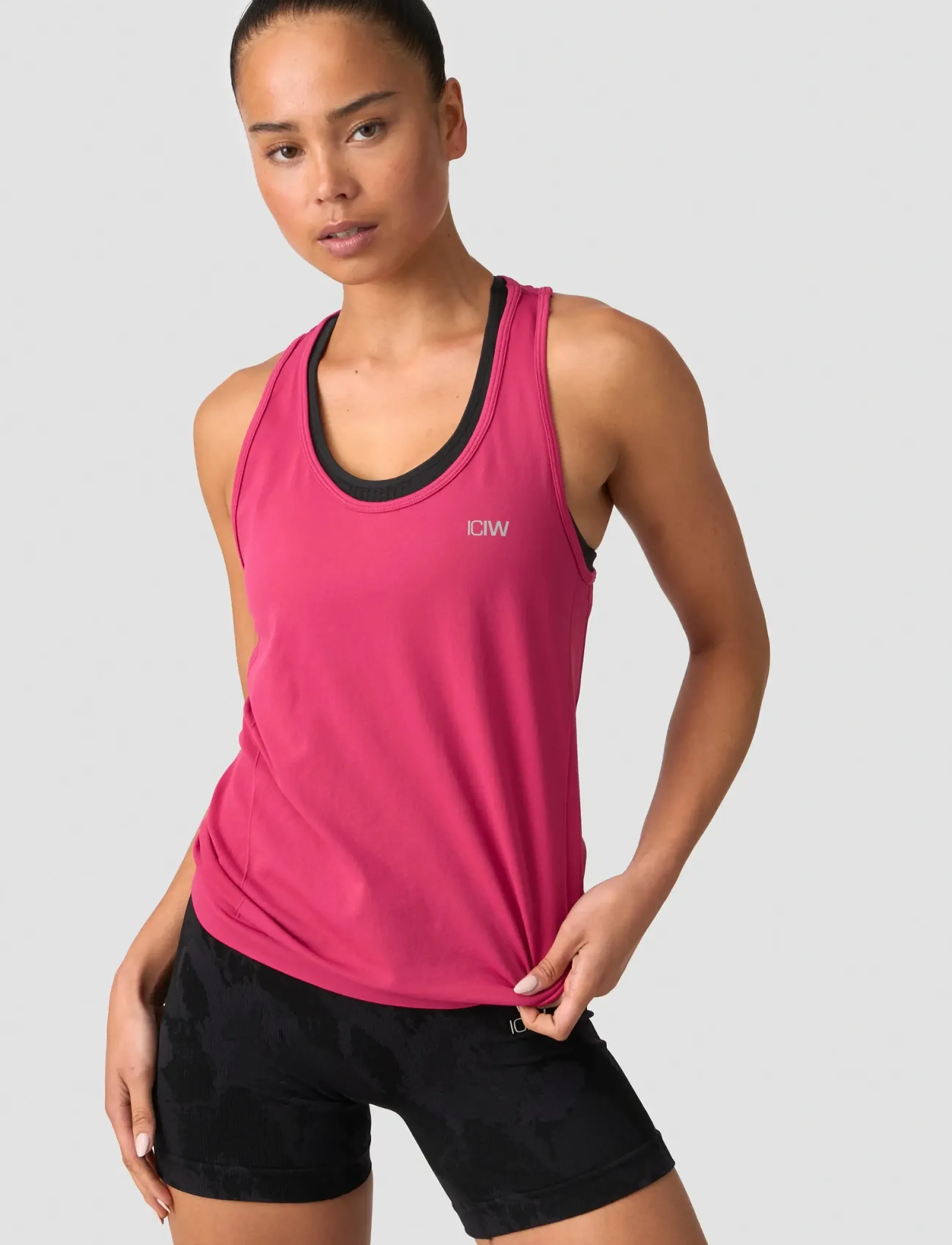ICANIWILL - Define Seamless Tank Top W - dark pink - 3