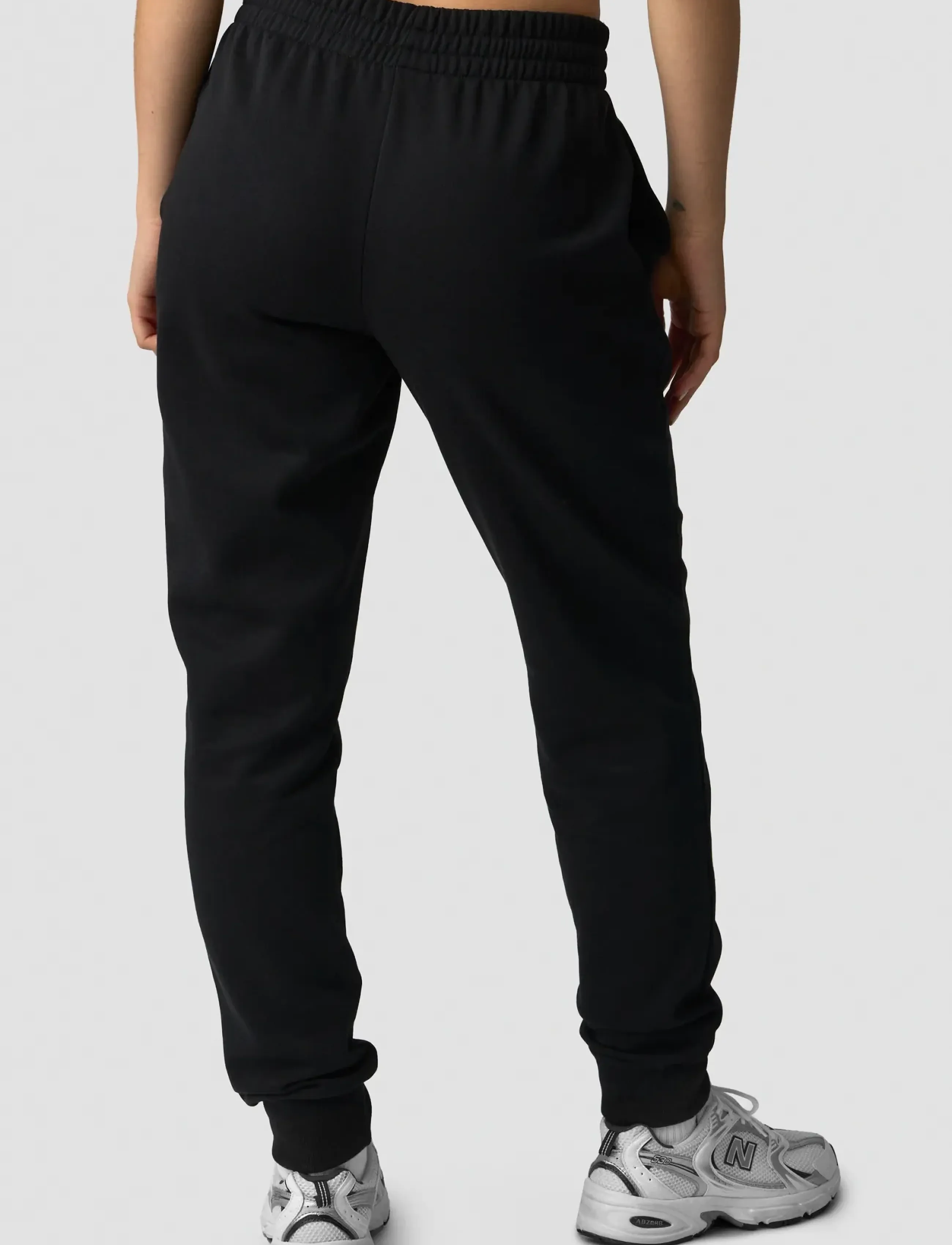 ICANIWILL - Everyday Tapered Sweatpants W-White Melange-XL - jogginghosen - black - 3