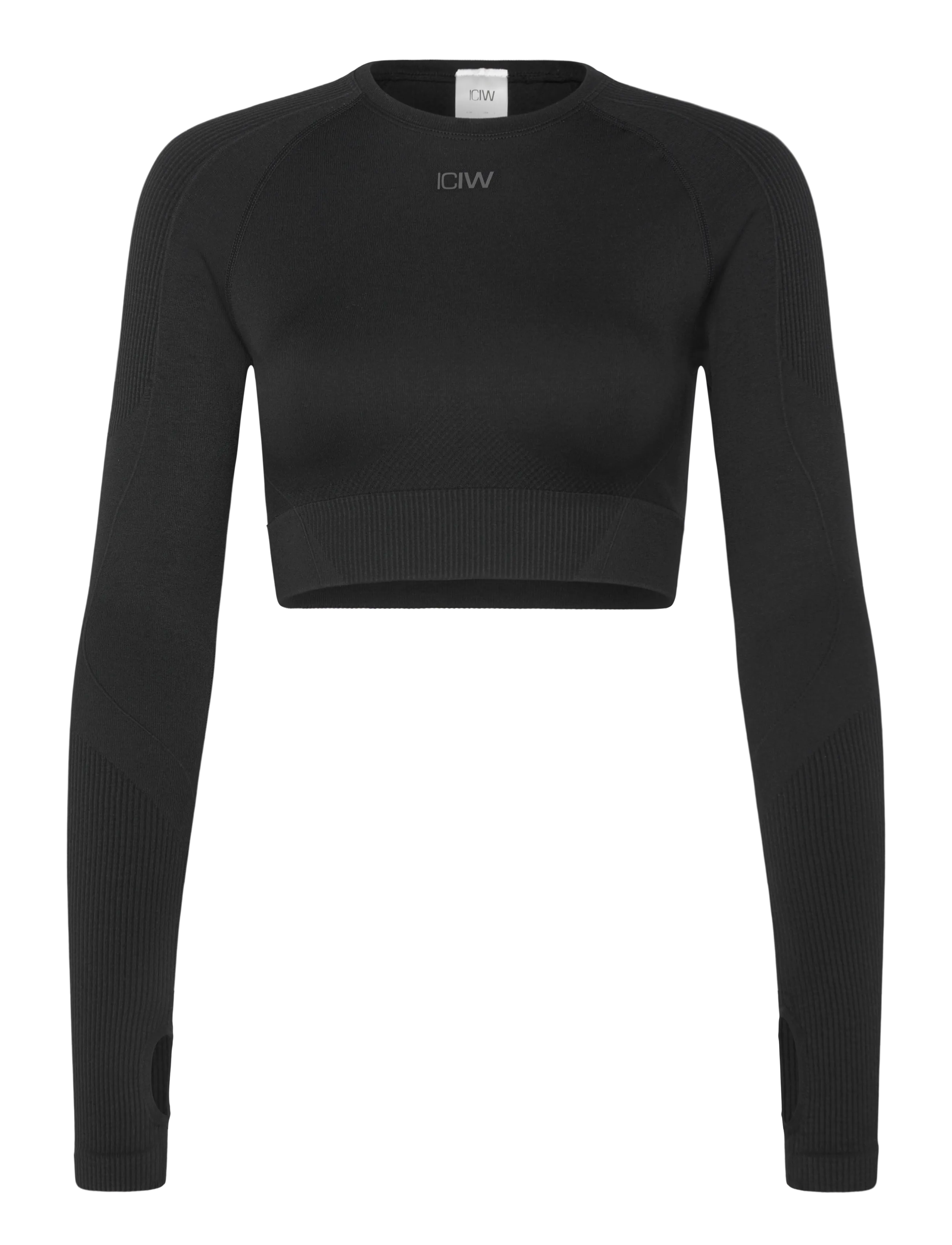 ICANIWILL Sculpt Seamless Long Sleeve W - Booztlet only men - BLACK / black