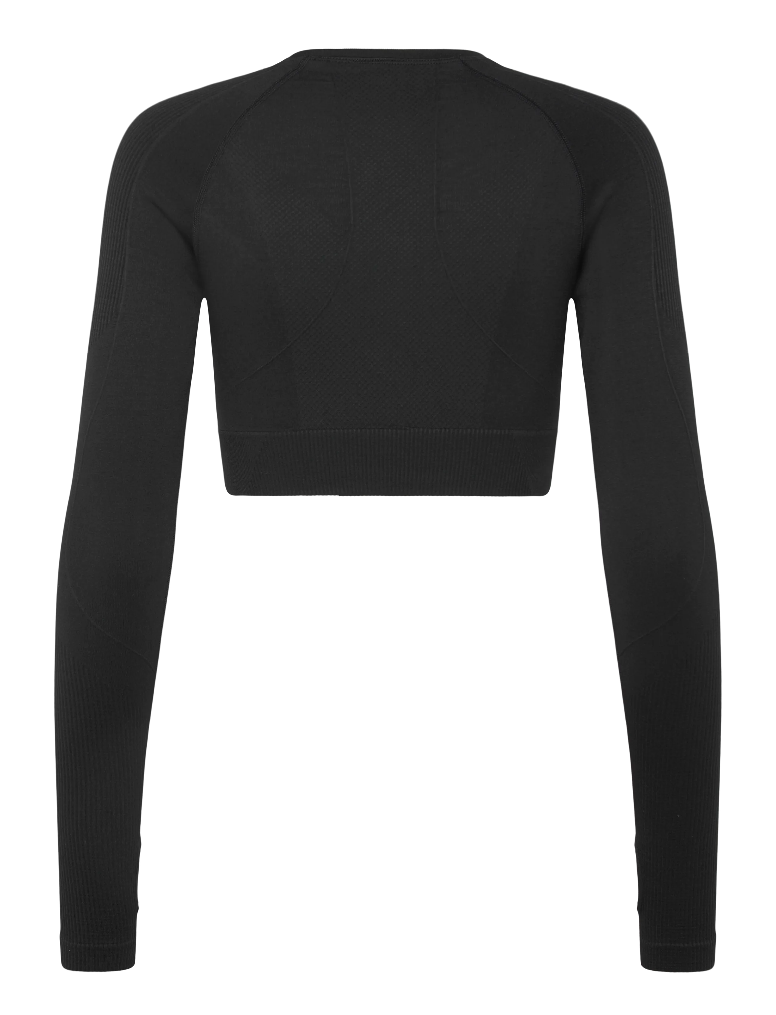 ICANIWILL - Sculpt Seamless Long Sleeve W - crop tops - black - 2