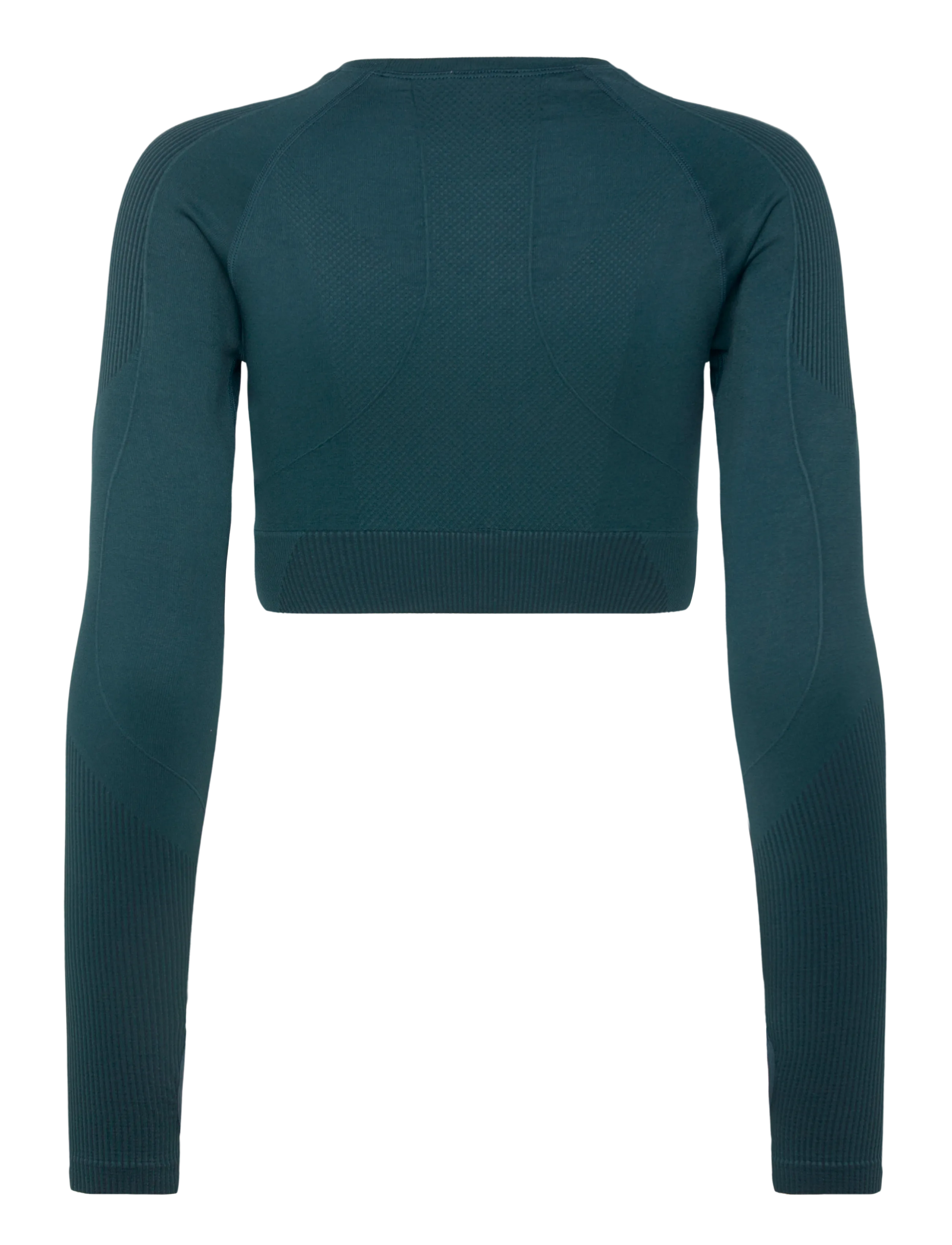 ICANIWILL - Sculpt Seamless Long Sleeve W - crop tops - dark dusty teal - 2