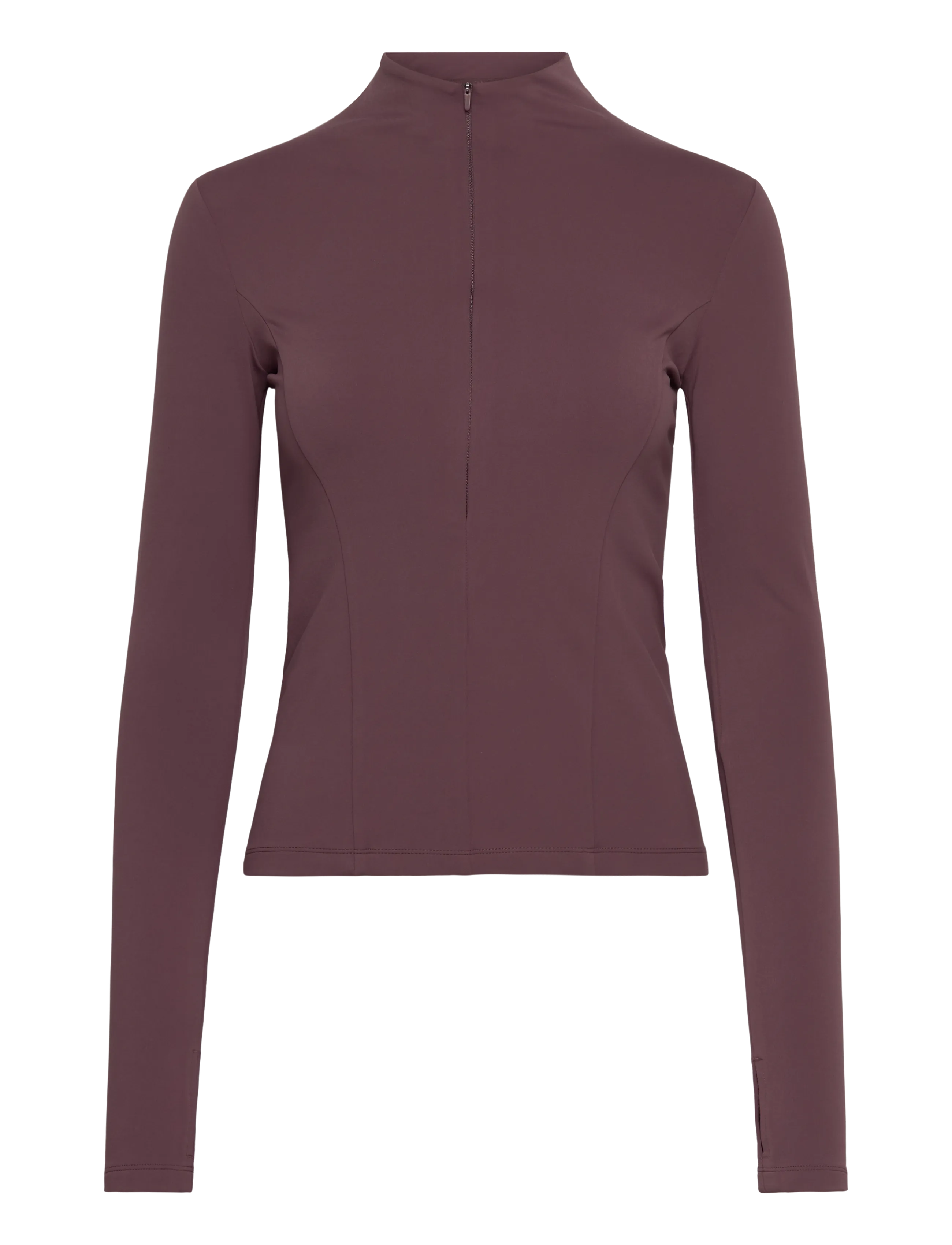 ICANIWILL Nimble 1/2 Zip Long Sleeve W - Training - DULL BERRY RED / burgundy