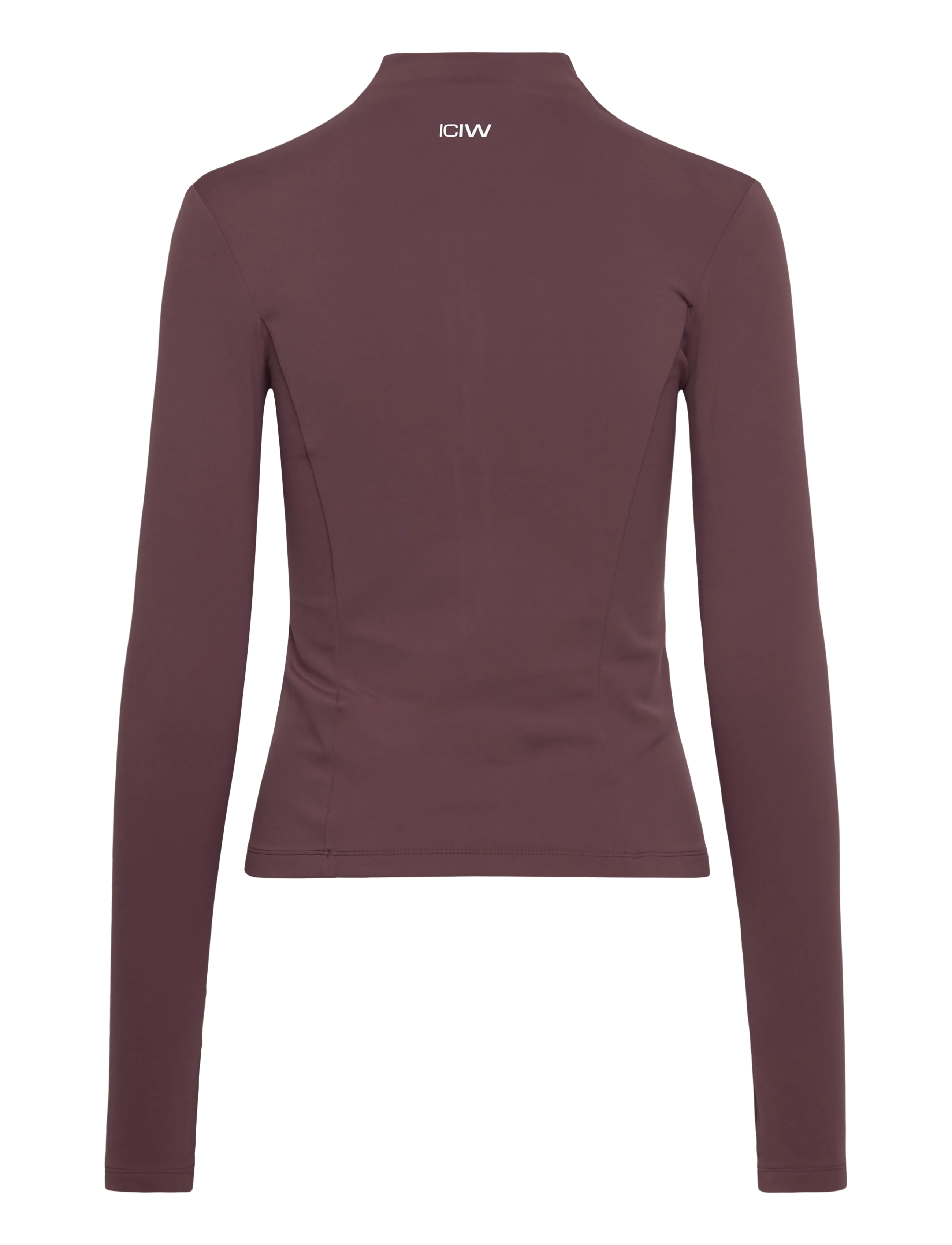 ICANIWILL - Nimble 1/2 Zip Long Sleeve W - Överdelar - dull berry red - 2