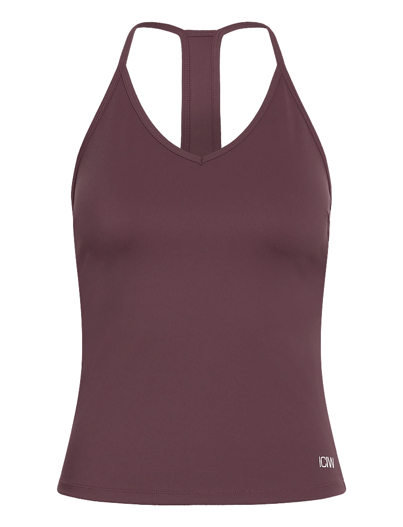 ICANIWILL - Nimble Strappy Tank Top W - tank tops - dull berry red - 0