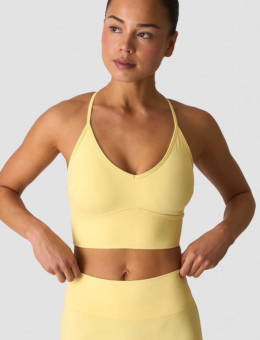 ICANIWILL - Nimble Adjustable Strappy Sports Bra - sport-bhs - fading yellow - 3