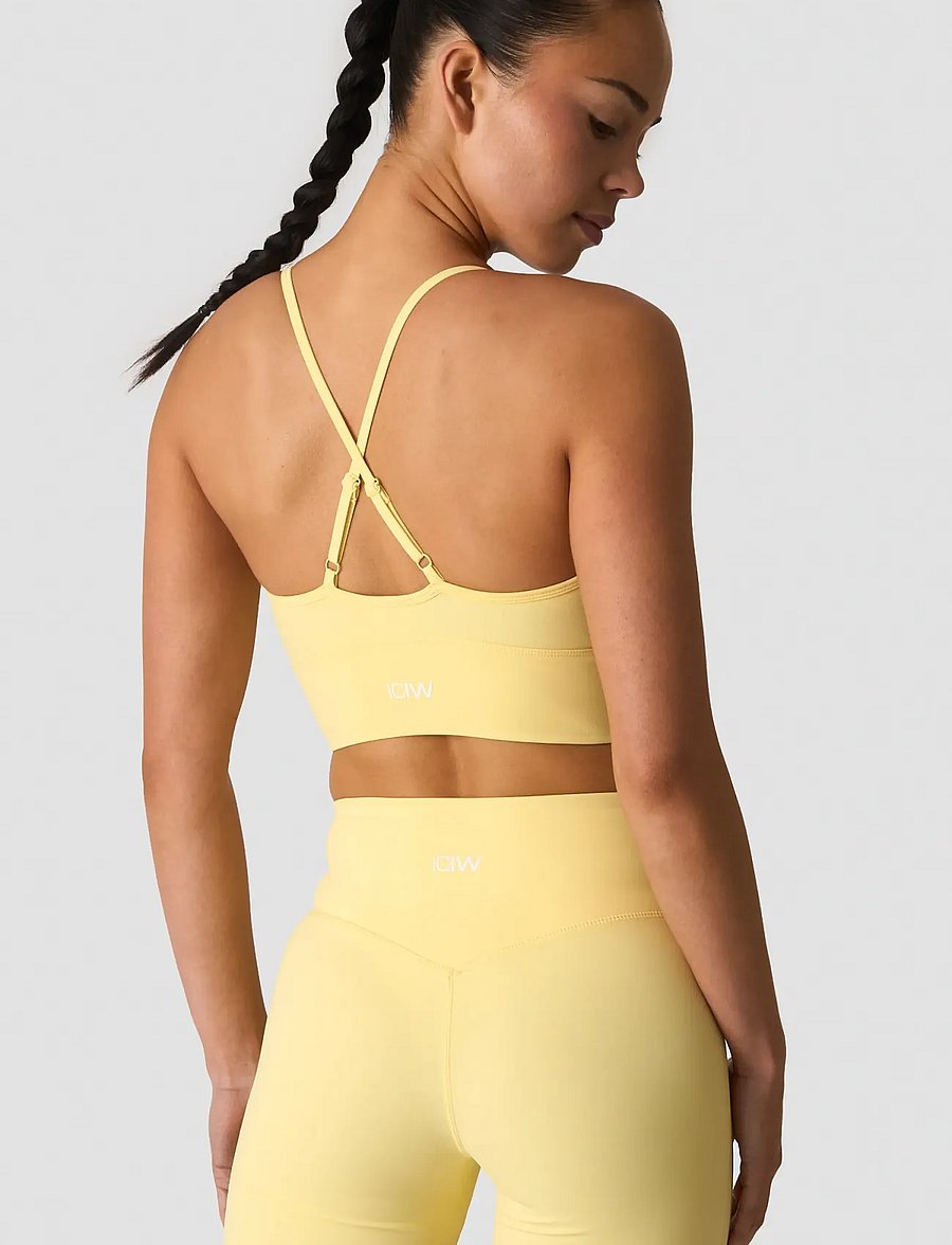 ICANIWILL - Nimble Adjustable Strappy Sports Bra - sport-bhs - fading yellow - 4