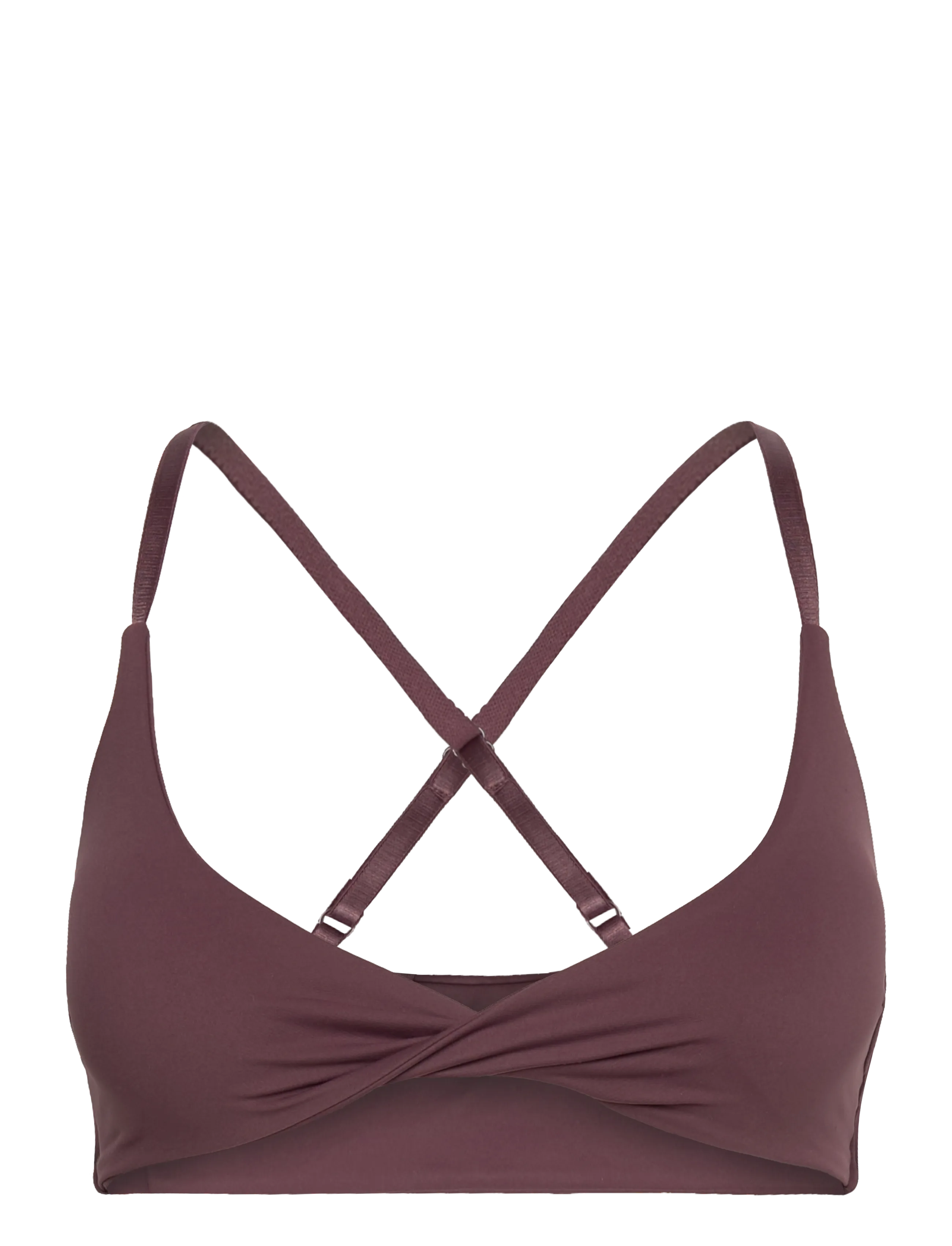 ICANIWILL Nimble Twist Sports Bra - BH:ar - DULL BERRY RED / burgundy