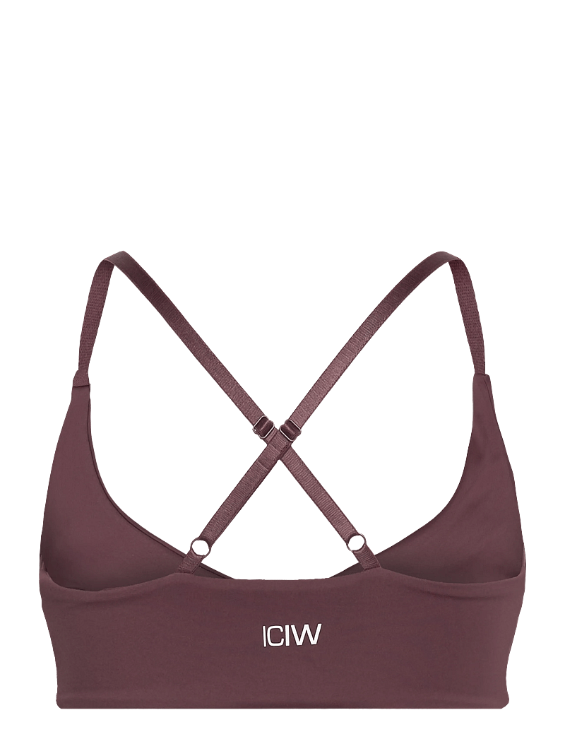 ICANIWILL - Nimble Twist Sports Bra - sport bh:ar - dull berry red - 1