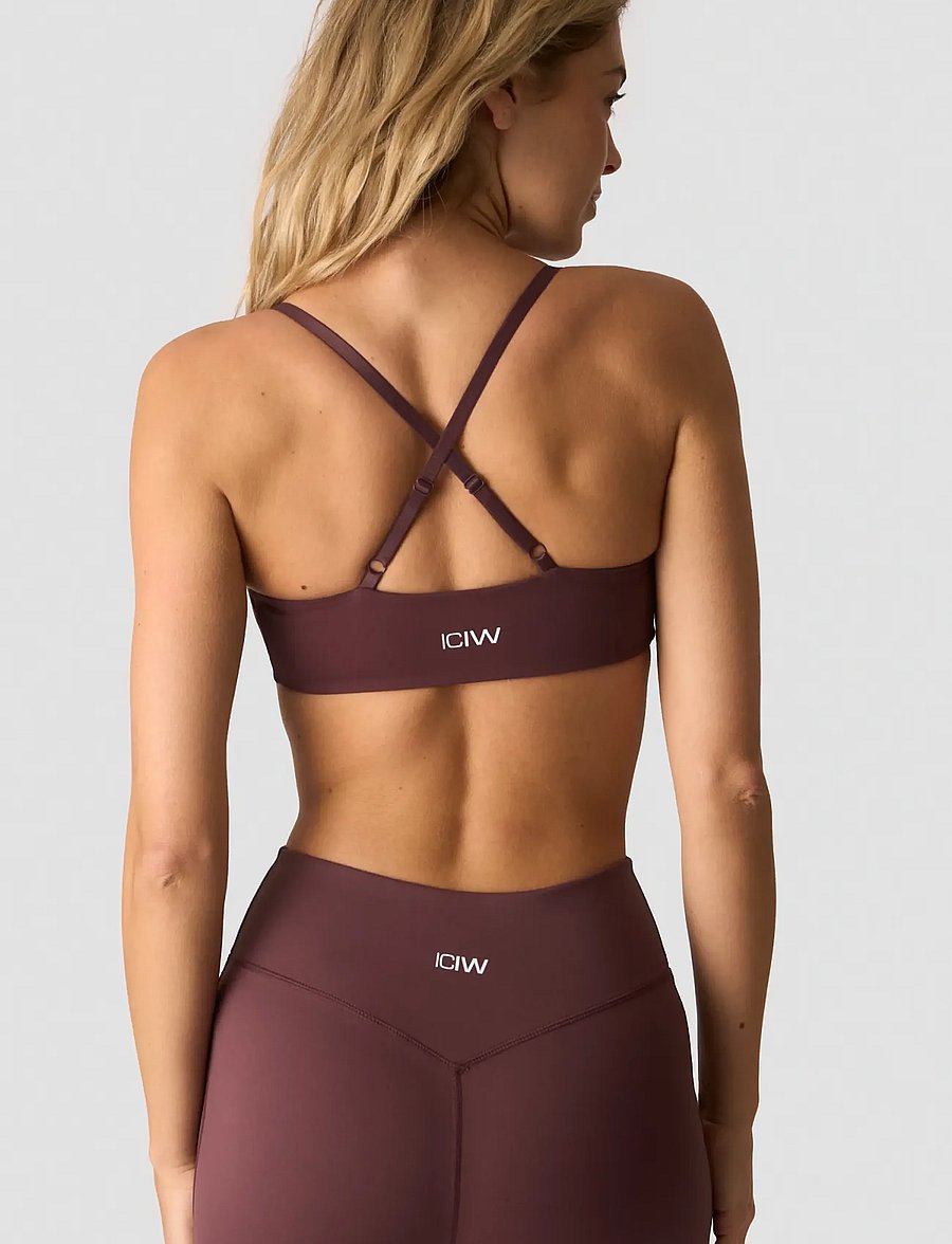 ICANIWILL - Nimble Twist Sports Bra - sport bh:ar - dull berry red - 3
