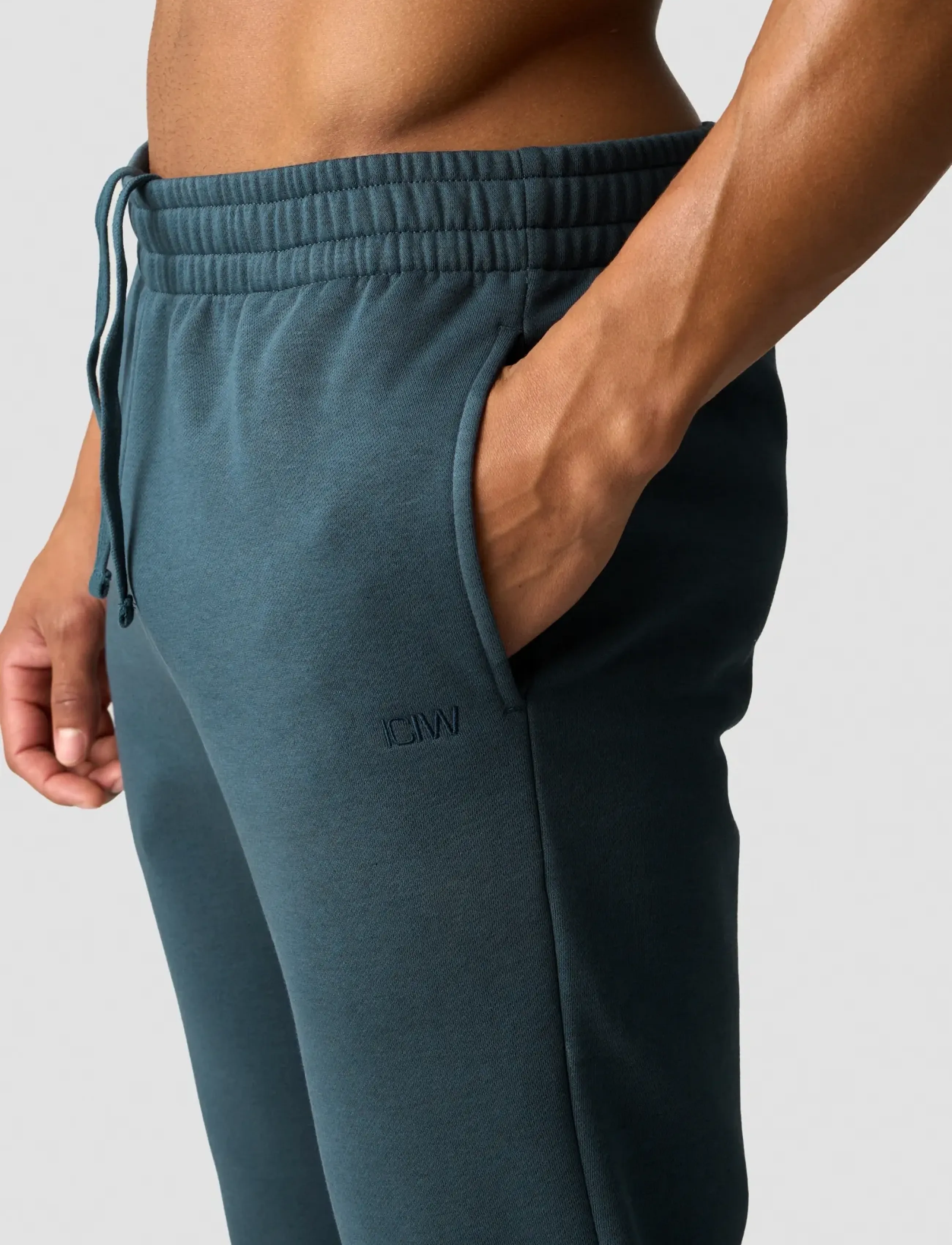 ICANIWILL - Everyday Tapered Sweatpants M - sports pants - dark dusty teal - 4
