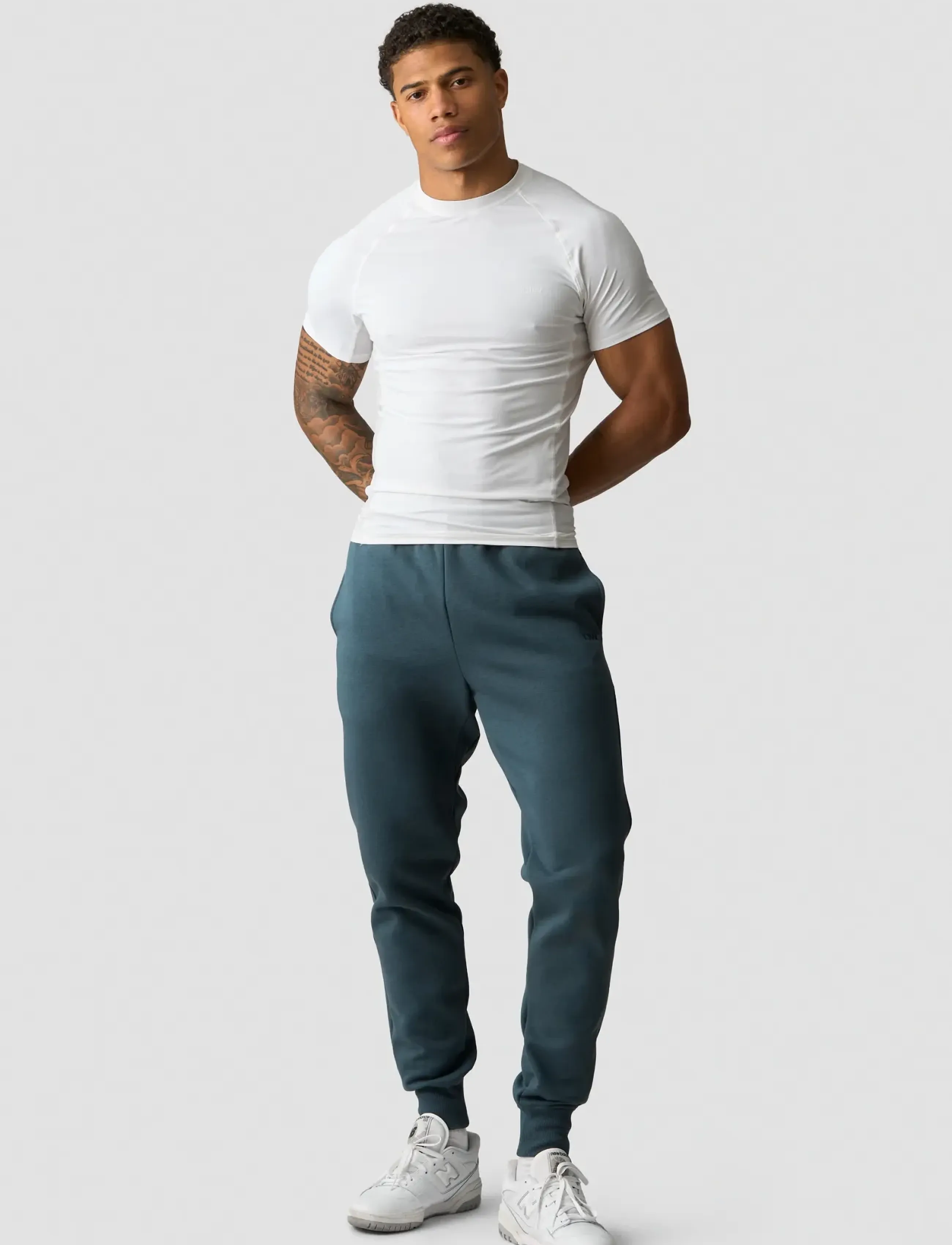 ICANIWILL - Everyday Tapered Sweatpants M - sports pants - dark dusty teal - 5