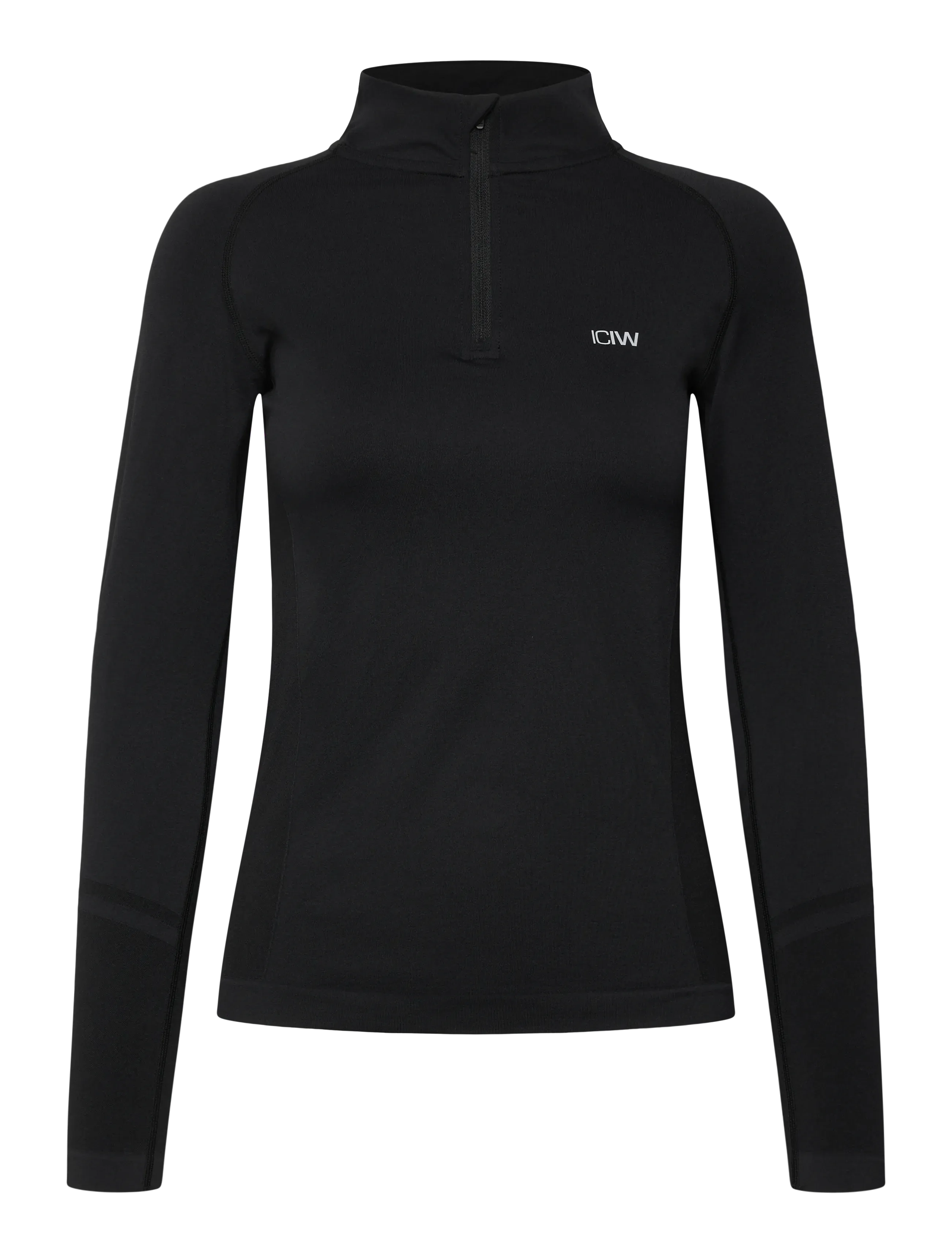 ICANIWILL Define Seamless 1/4 Zip W Schwarz - L - Damen
