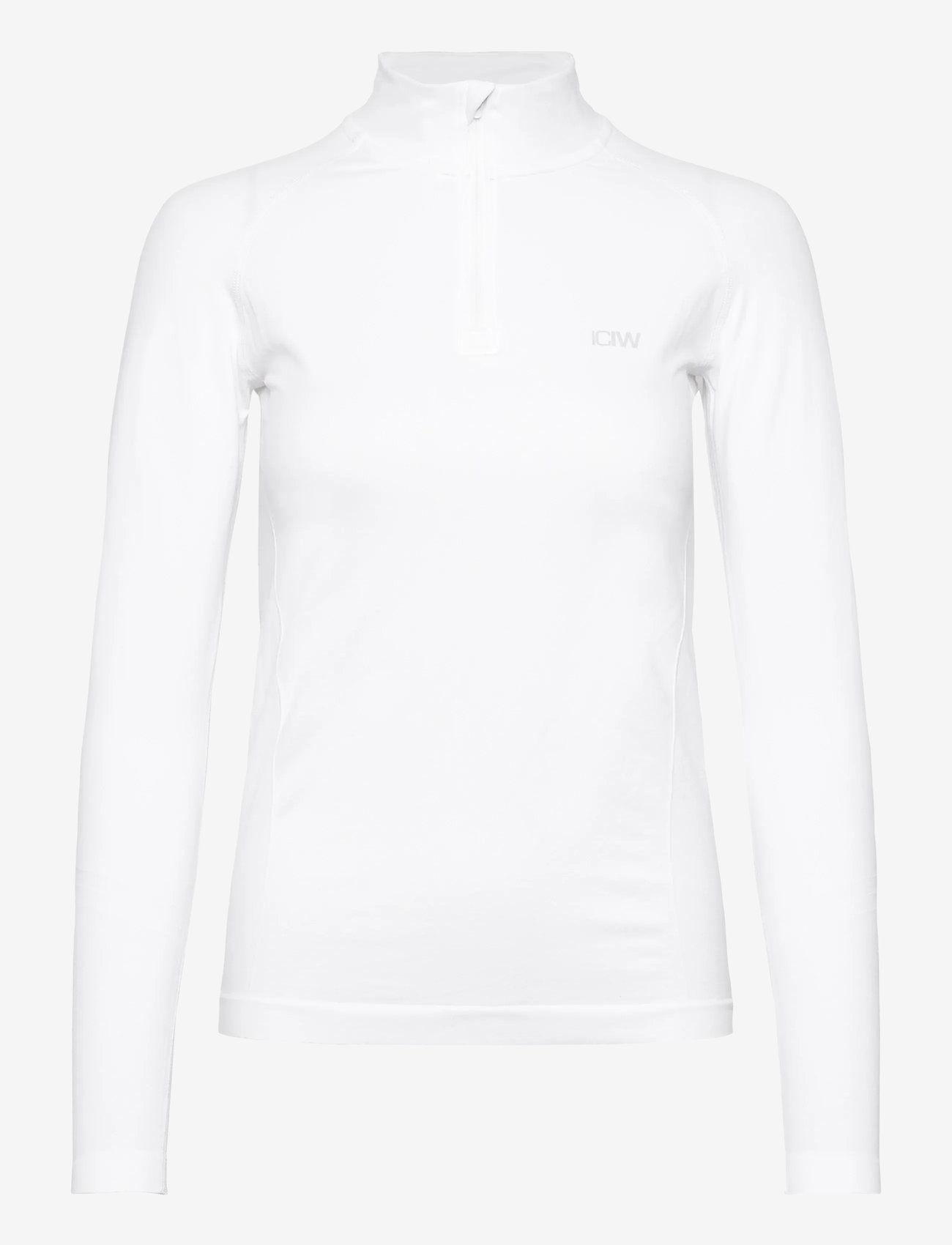 ICANIWILL - Define Seamless 1/4 Zip W - topi ar garām piedurknēm - white - 1