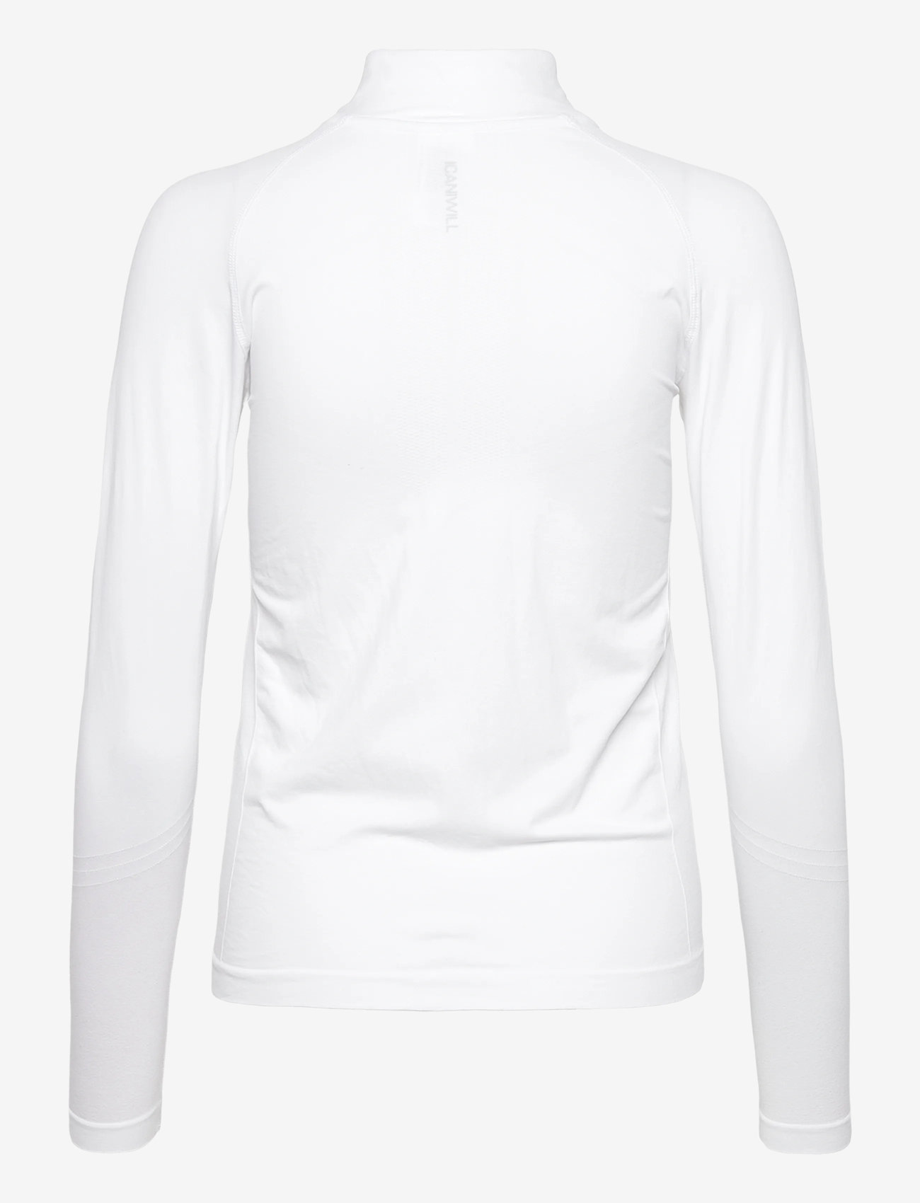 ICANIWILL - Define Seamless 1/4 Zip W - topi ar garām piedurknēm - white - 2