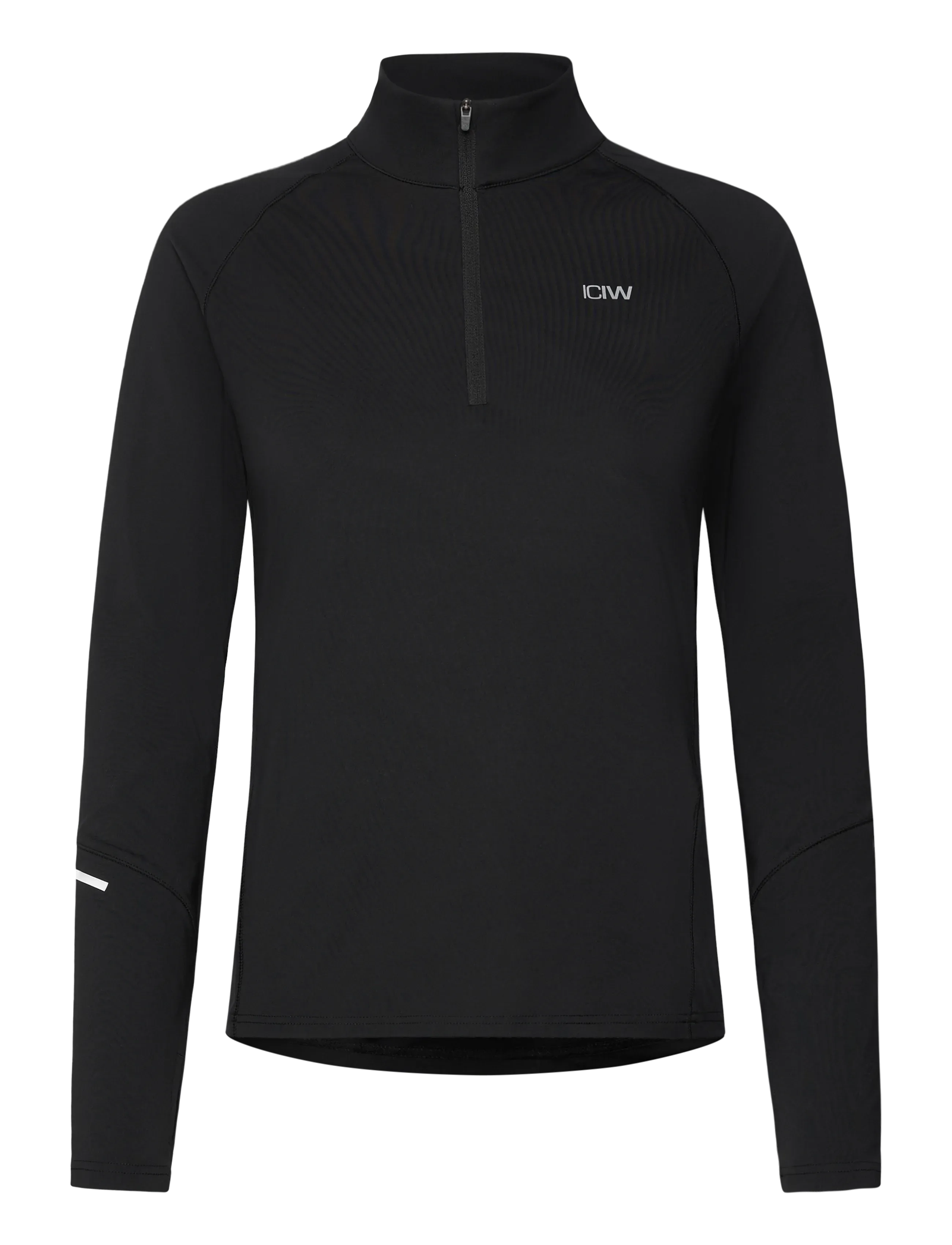 ICANIWILL Everyday Long Sleeve Stripe 1/4 Zip - Mid layer jackets - BLACK / black