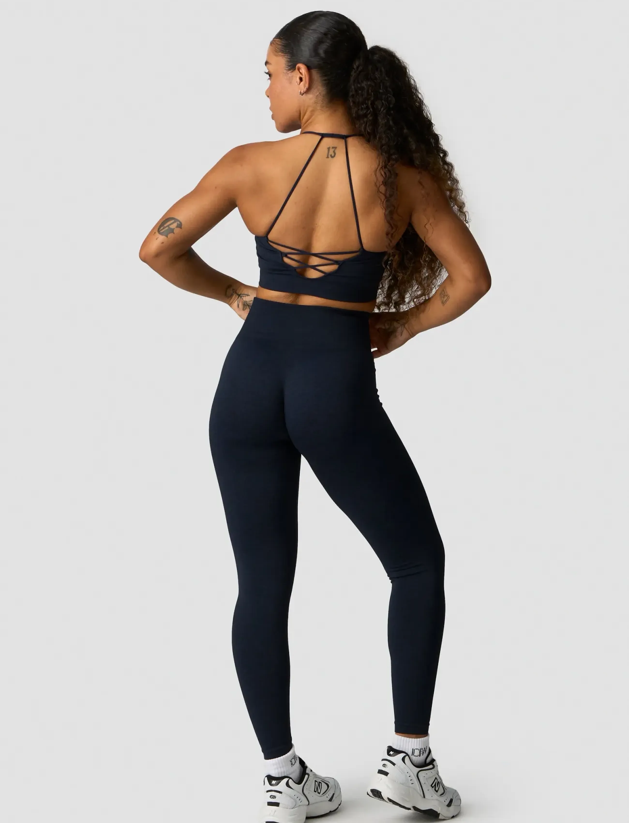 ICANIWILL - Shape Seamless Strappy Sports Bra W - damen - dark navy melange - 5