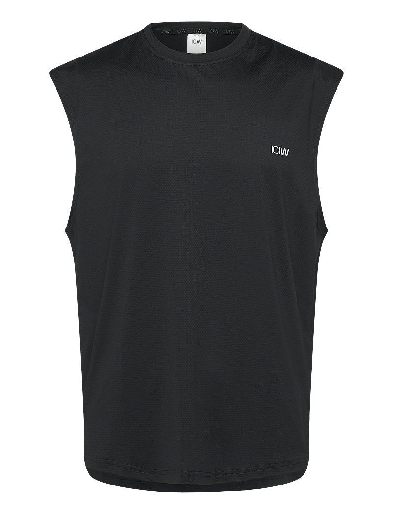 ICANIWILL - Stride Sleeveless T-shirt M - tank tops - black - 1
