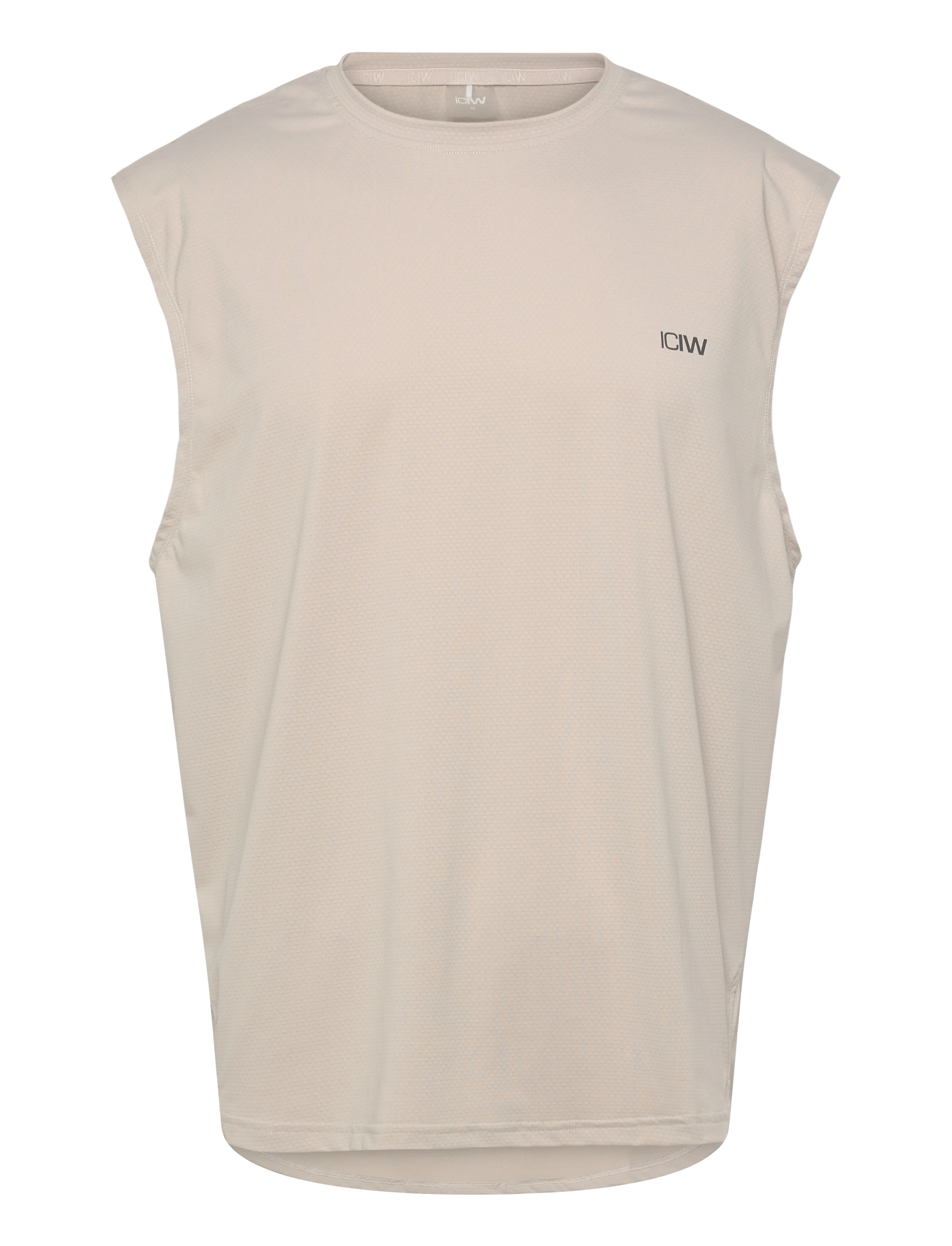 ICANIWILL Stride Sleeveless T-shirt M - Tanktops - CLOUDY GREY / beige