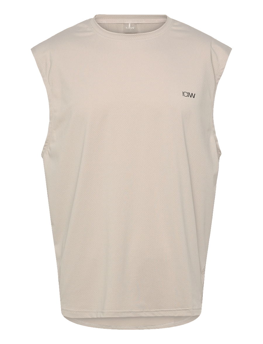 ICANIWILL - Stride Sleeveless T-shirt M - tank tops - cloudy grey - 1