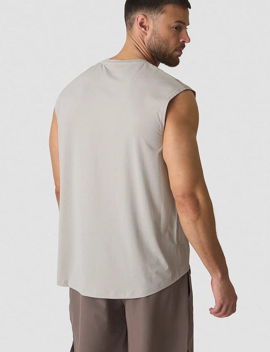 ICANIWILL - Stride Sleeveless T-shirt M - tank tops - cloudy grey - 3
