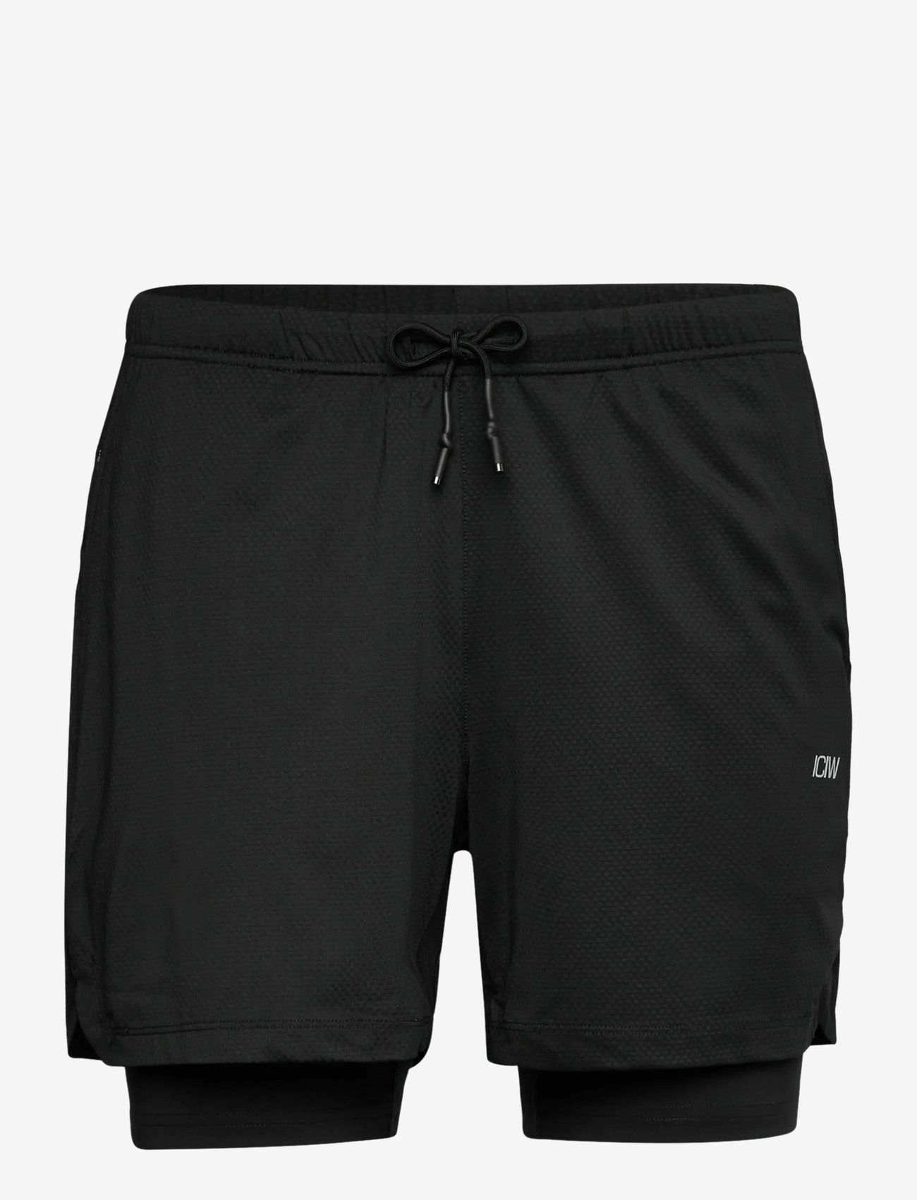 ICANIWILL - Stride 2-in-1 Shorts M - bikershorts - black - 1
