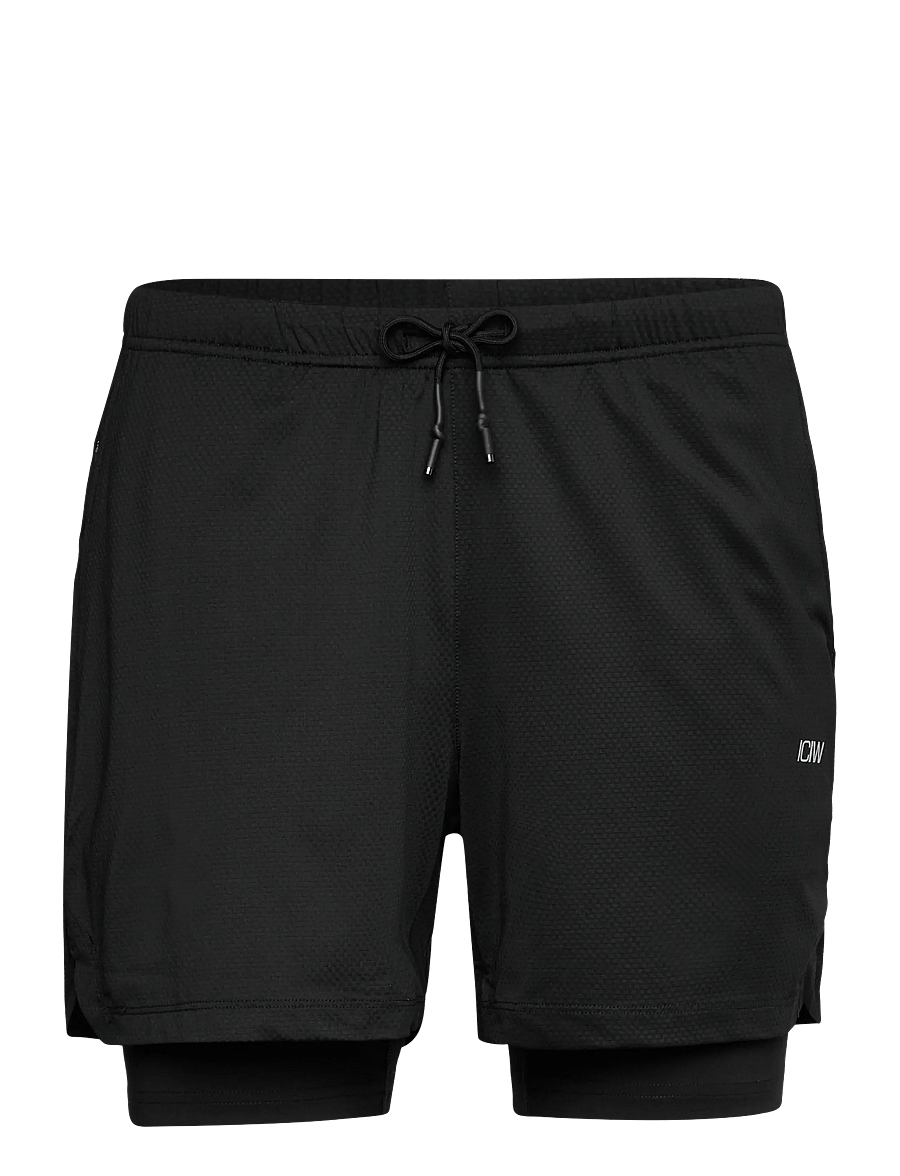 ICANIWILL - Stride 2-in-1 Shorts M - trainingsshorts - black - 1